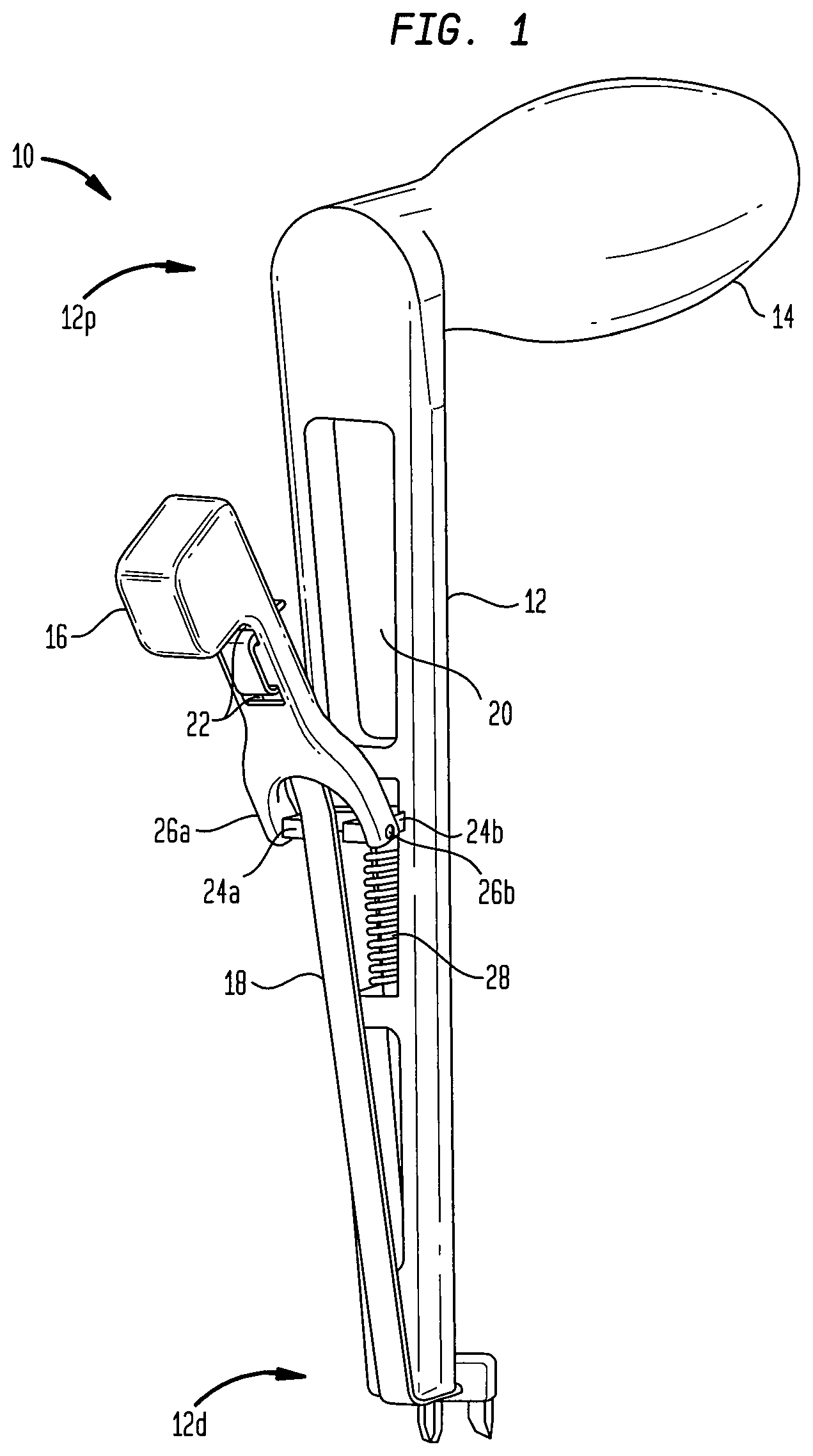 Patent US12396765 — Instruments and methods for tensioning a spinal tether — Figure 1