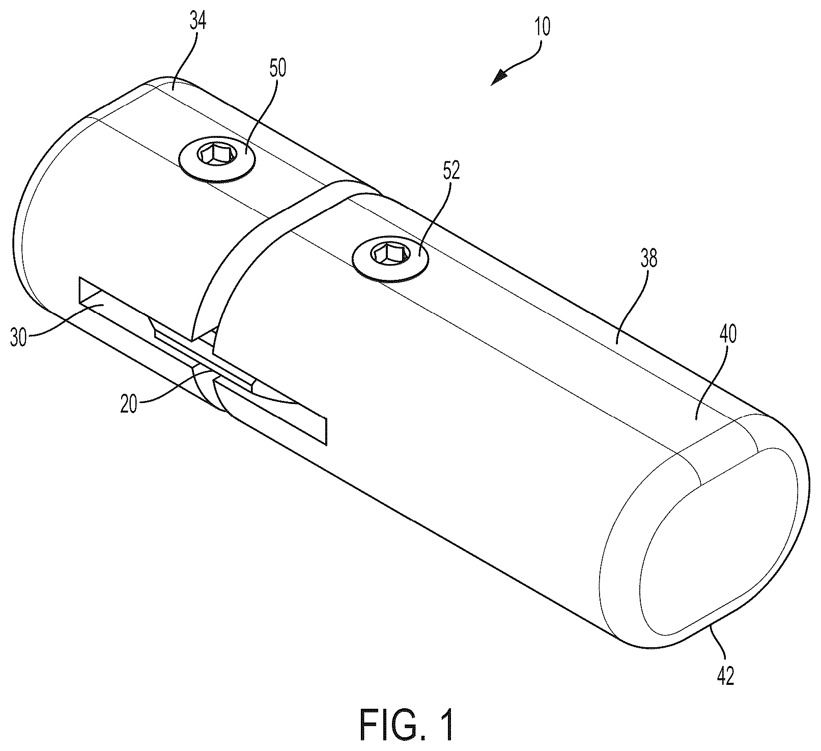 Patent US12396771 Figure 1 – Intra-osseous plate system and method