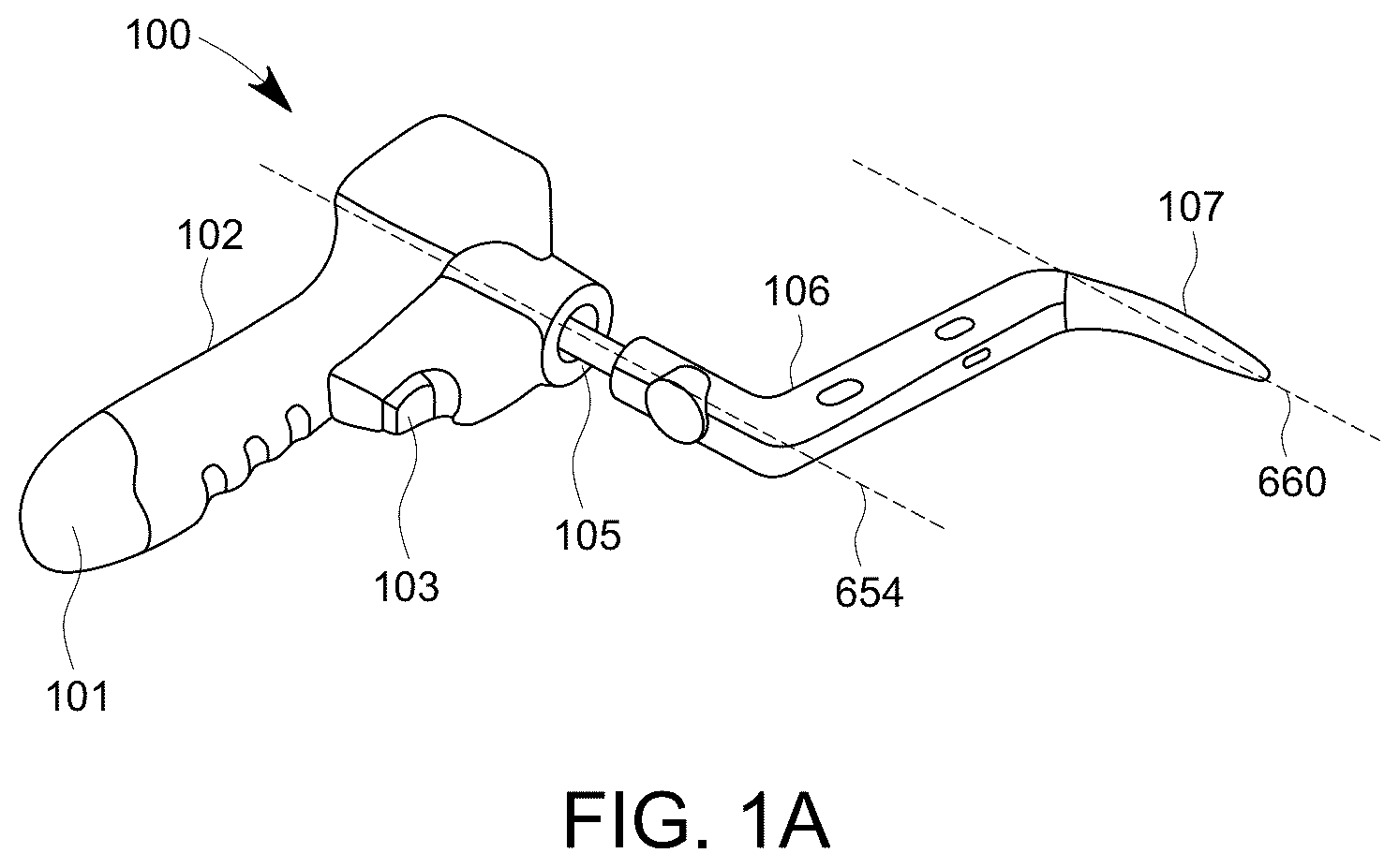Patent US12396776 — Orthopedic surgery systems and devices for impacting implements in bones — Figure 1