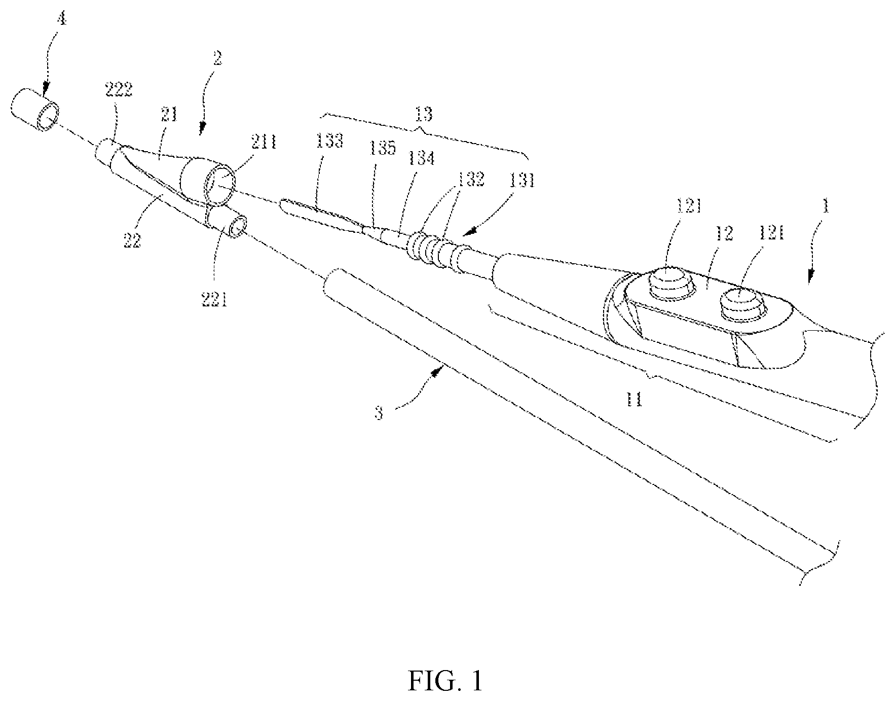 Patent US12396781 — Electrosurgical pencil integrating module and an electrosurgical device possessing module thereof — Figure 1