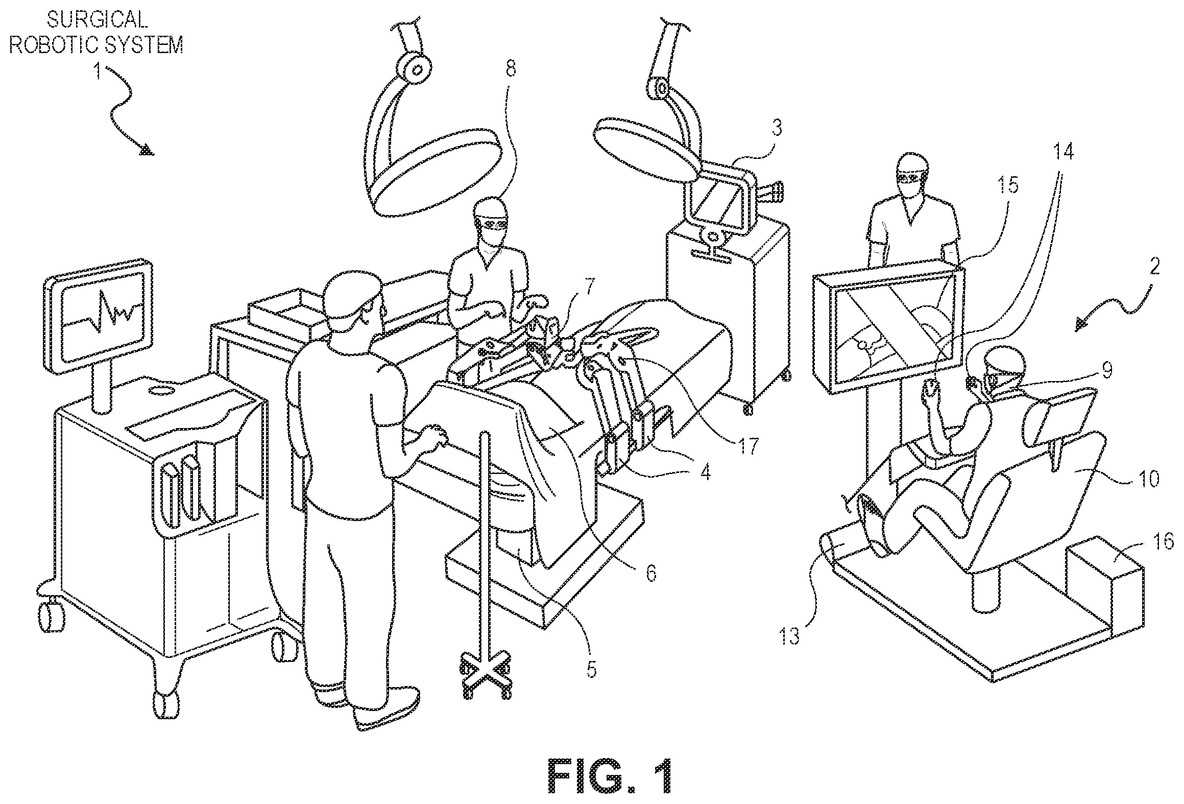 Patent US12396813 — Handheld user interface device for a surgical robot — Figure 1