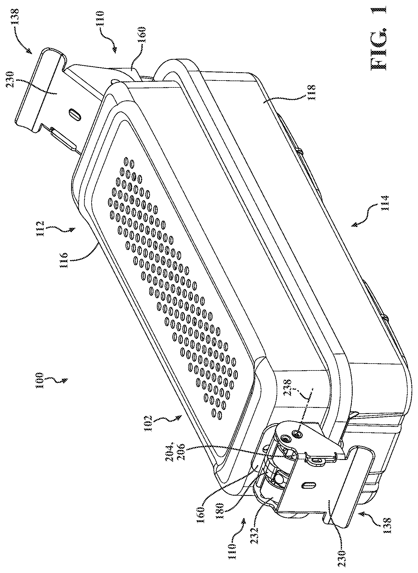 Patent US12396819 — Sterilization container and latch — Figure 1