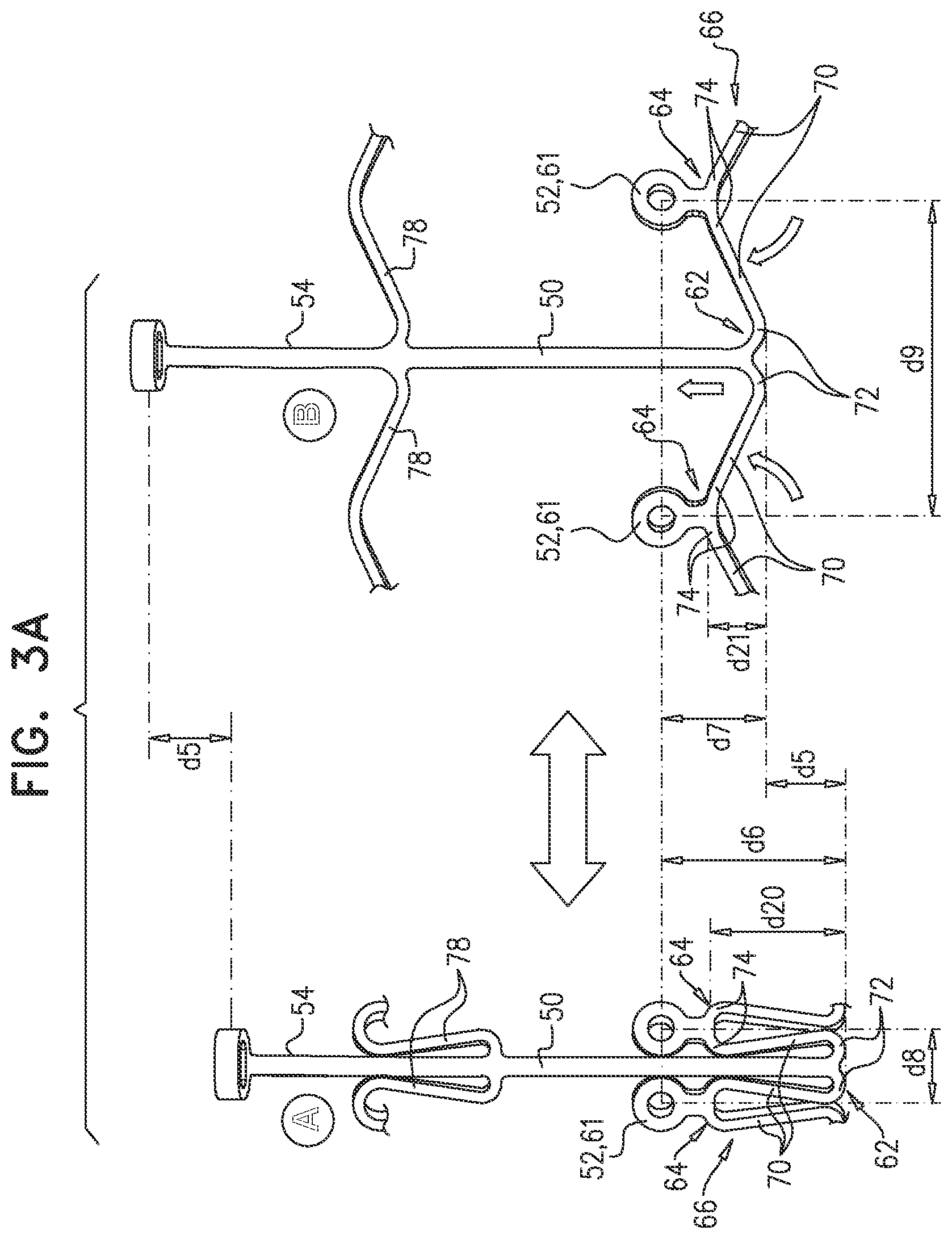 Patent US12396851 Figure 6 – Prosthetic valve with arms and flanges