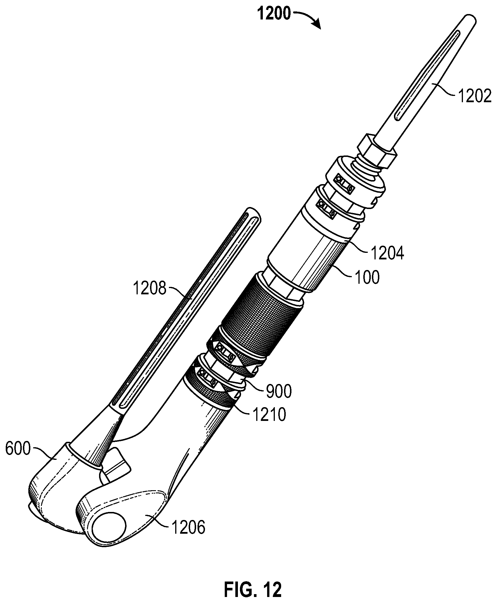 Patent US12396860 Figure 8 – Modular rotational device for torsionally stabilizing an endoprosthesis