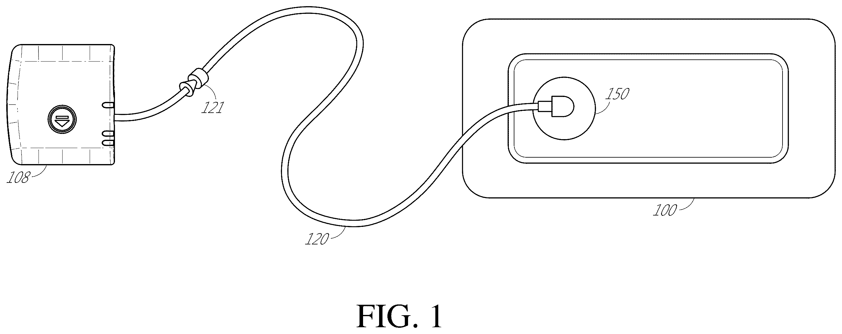 Patent US12396895 — Wound treatment apparatuses and methods with negative pressure source integrated into wound dressing — Figure 1