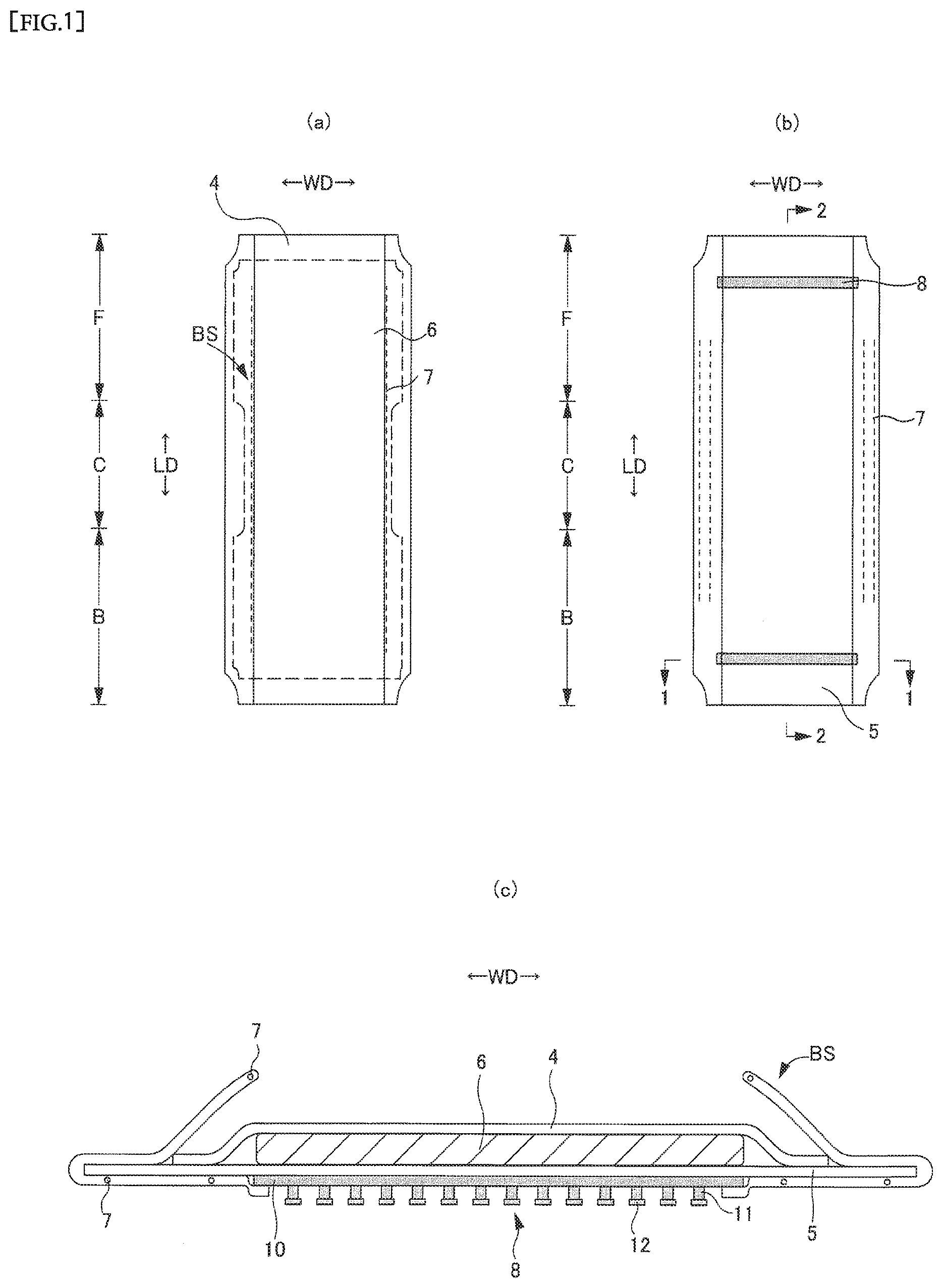 Patent US12396904 — Absorbent article — Figure 1