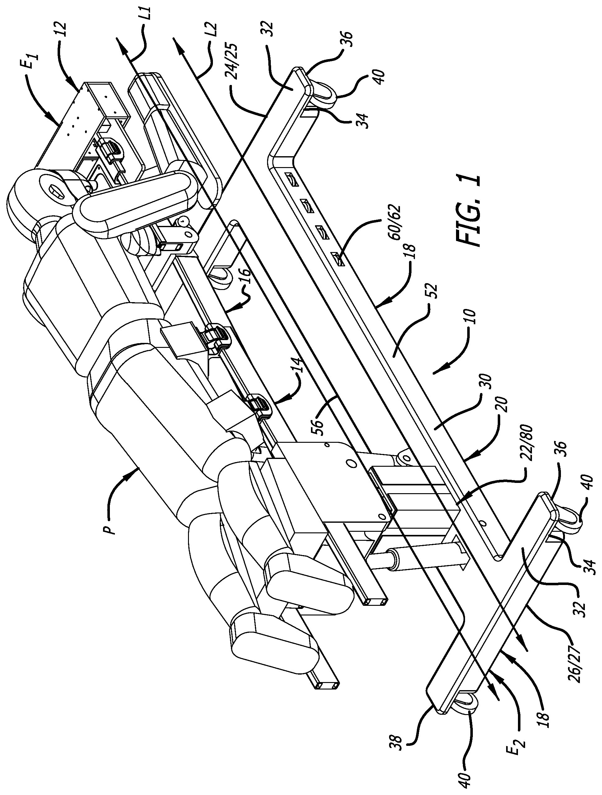 Patent US12396909 — Surgical platform system — Figure 1