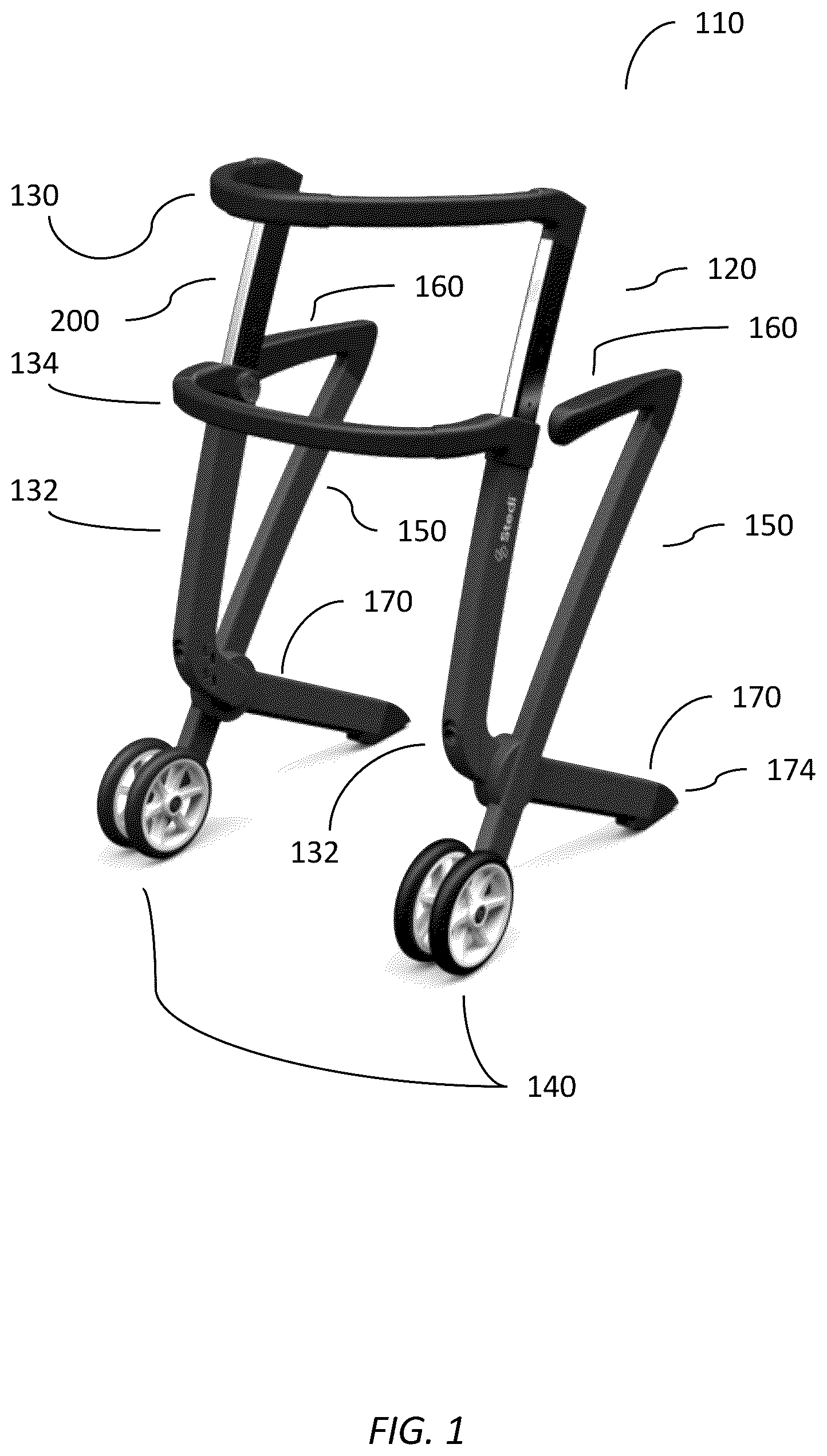 Patent US12396914 — Personal mobility system — Figure 1