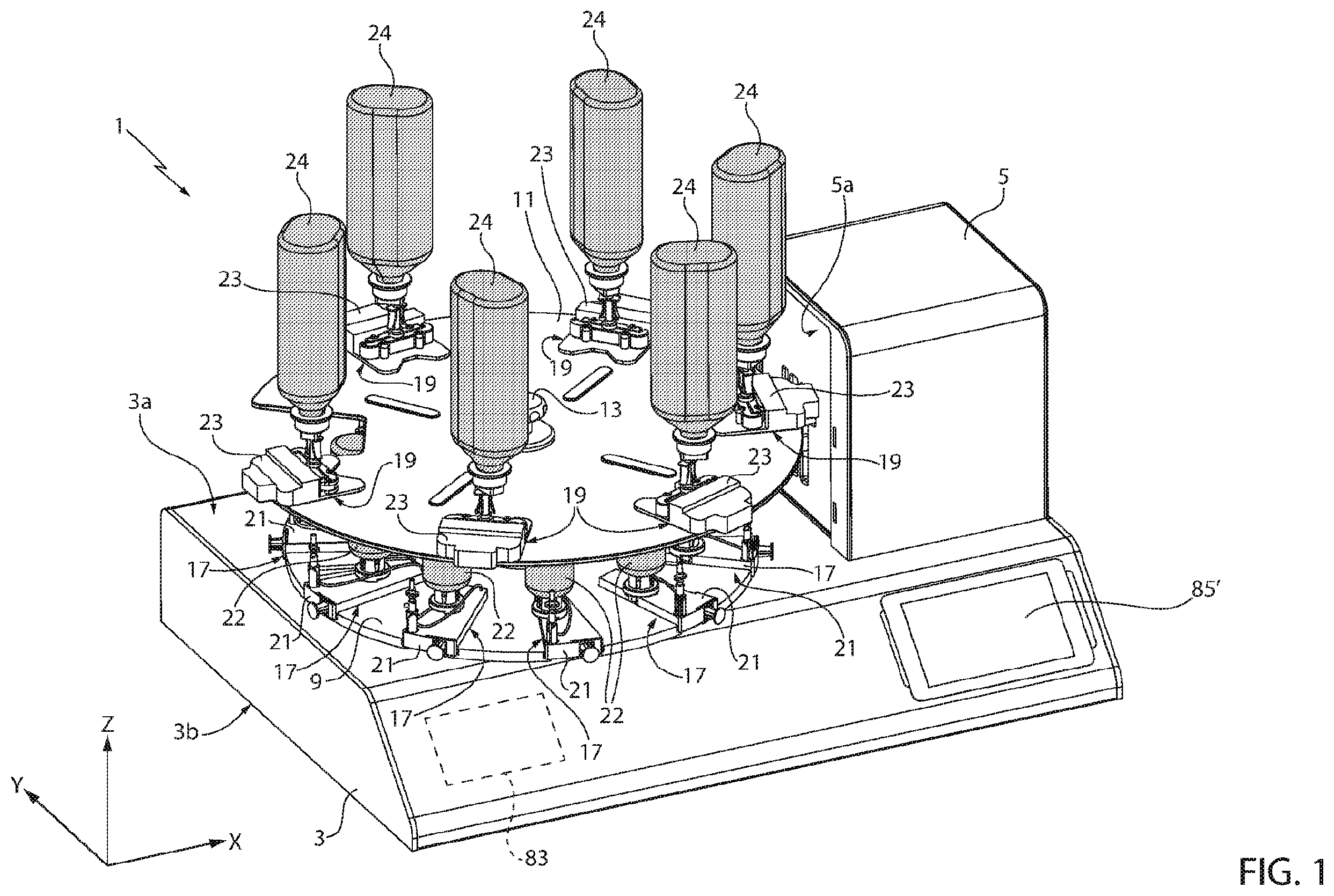 Patent US12396926 — Fluidic group and related apparatus for drug preparation — Figure 1