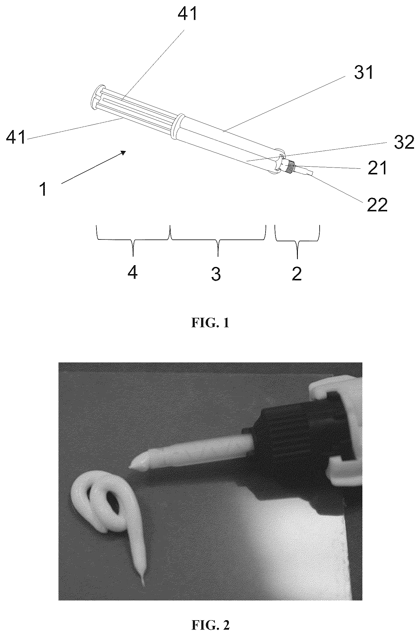 Patent US12396928 — Delivery system for providing self-hardening calcium silicate based compositions used in medical applications — Figure 1