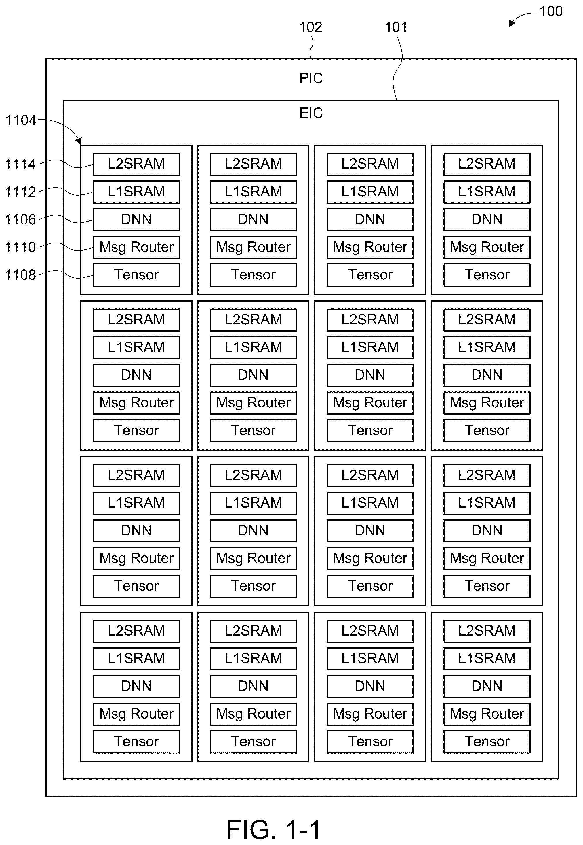 Patent US12401006 — Electrical interconnects for packages containing photonic integrated circuits — Figure 1