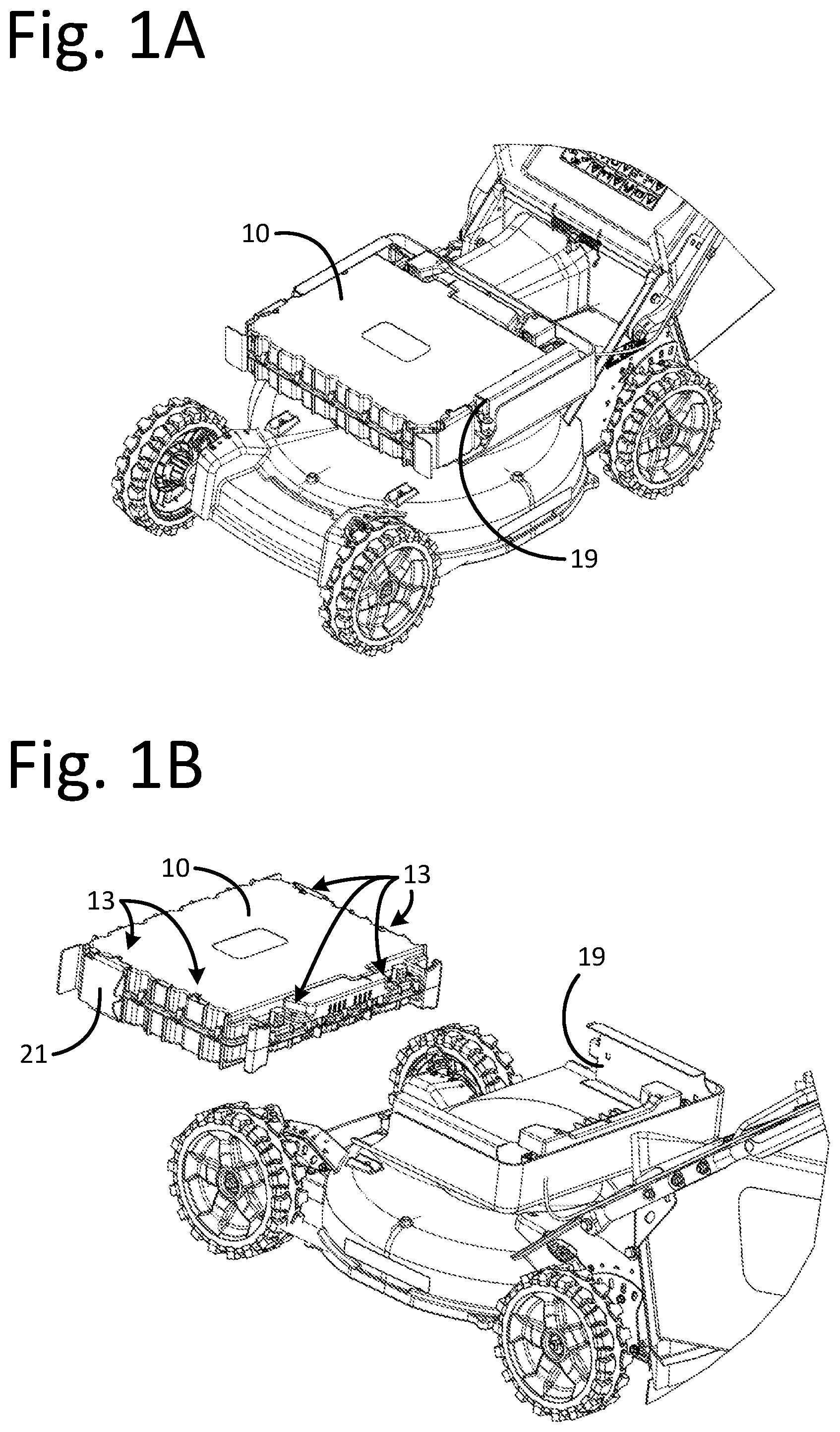 Patent US12401081 — Modular battery system for power equipment — Figure 1