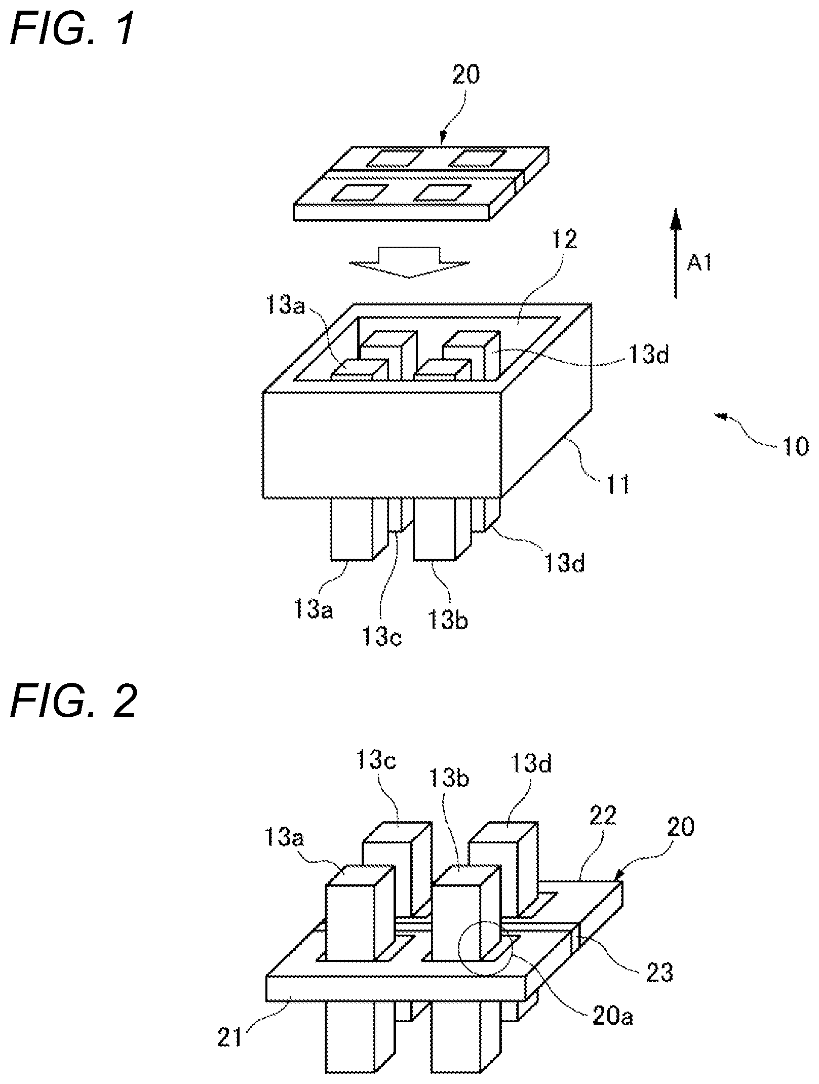 Patent US12401140 — Connector device — Figure 1