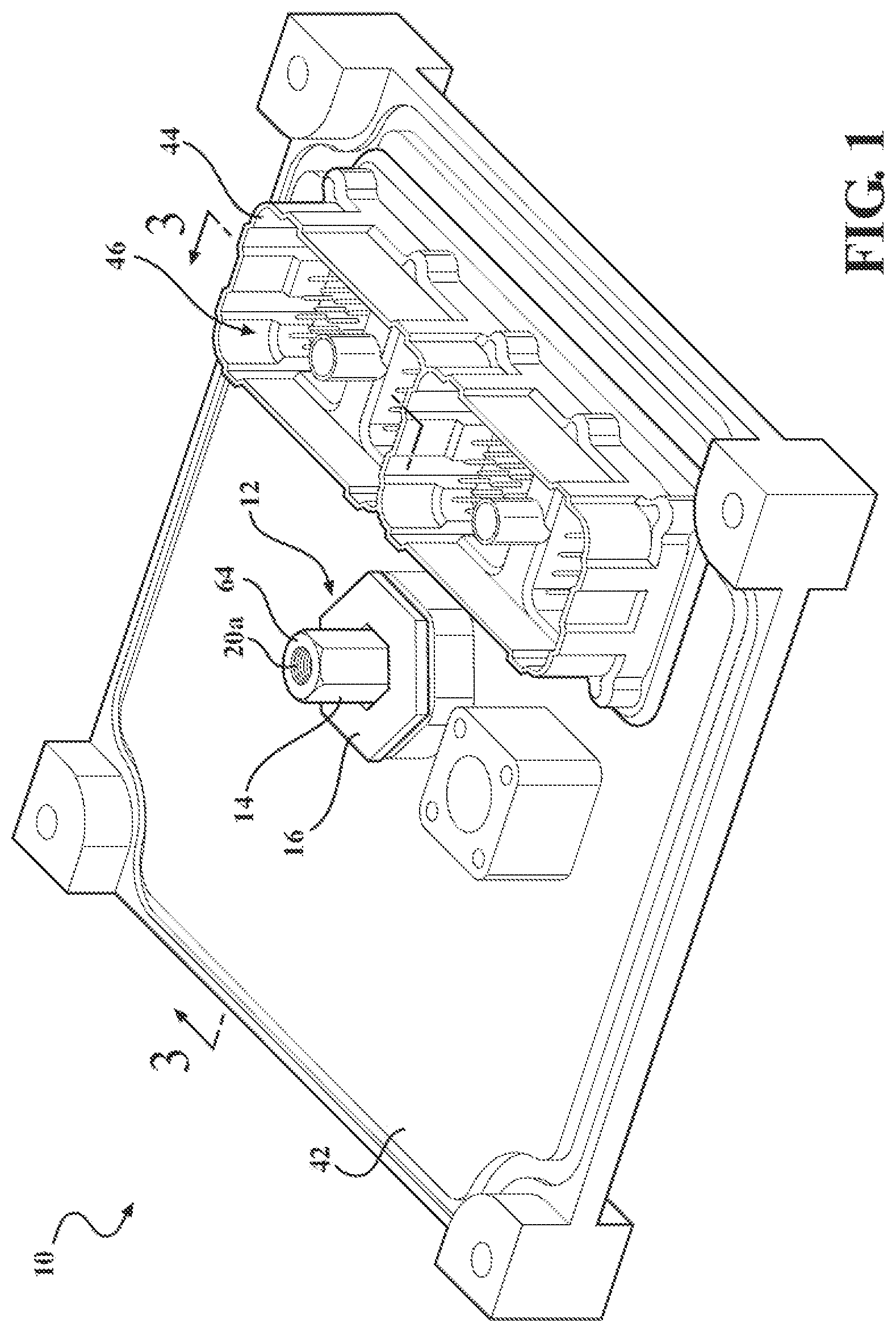 Patent US12401143 — High-current electrical pass through standoff connection for electronic box — Figure 1