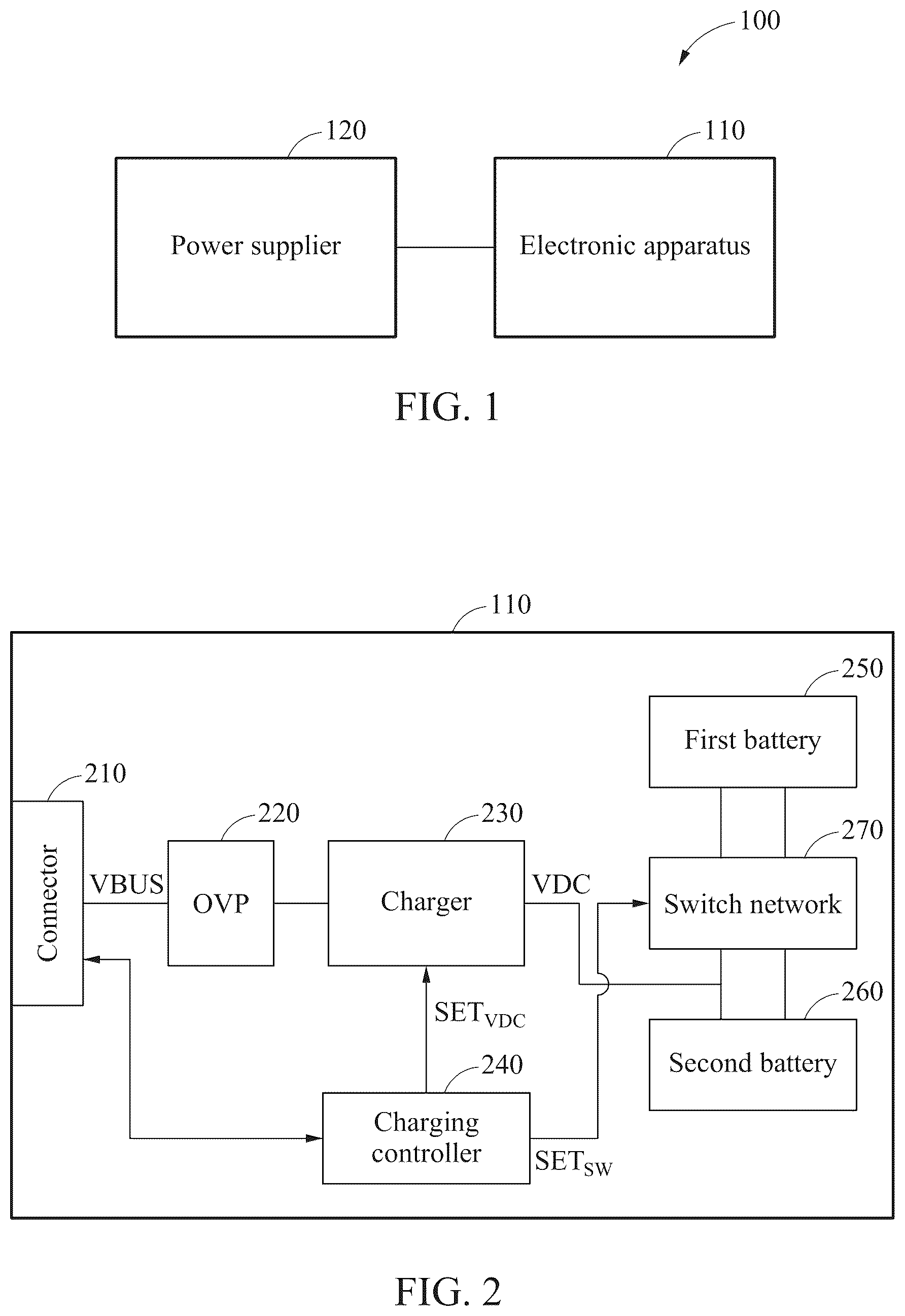 Patent US12401205 — Electronic apparatus and charging method thereof — Figure 1