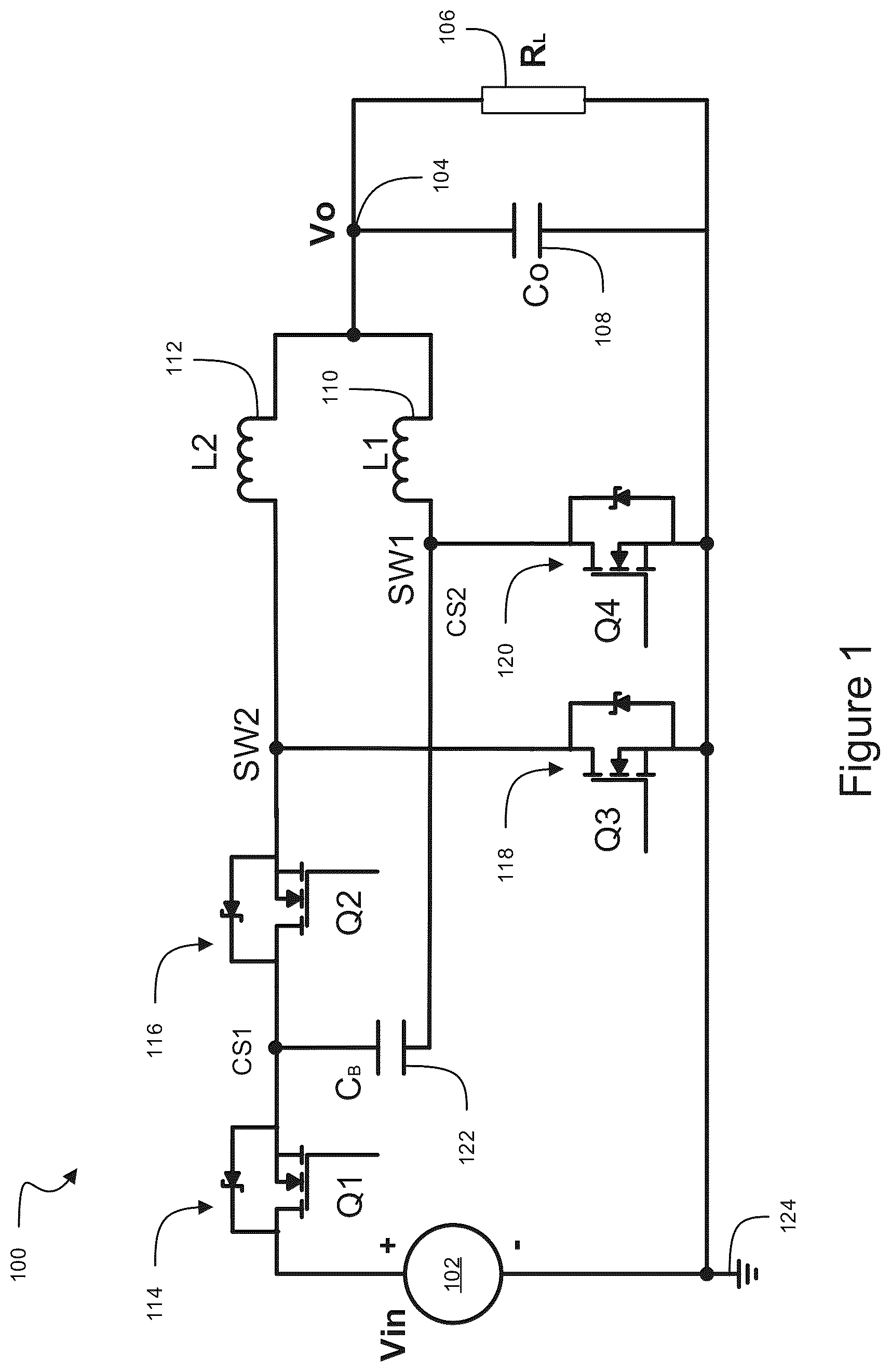Patent US12401261 — Power converters with current sensing — Figure 1