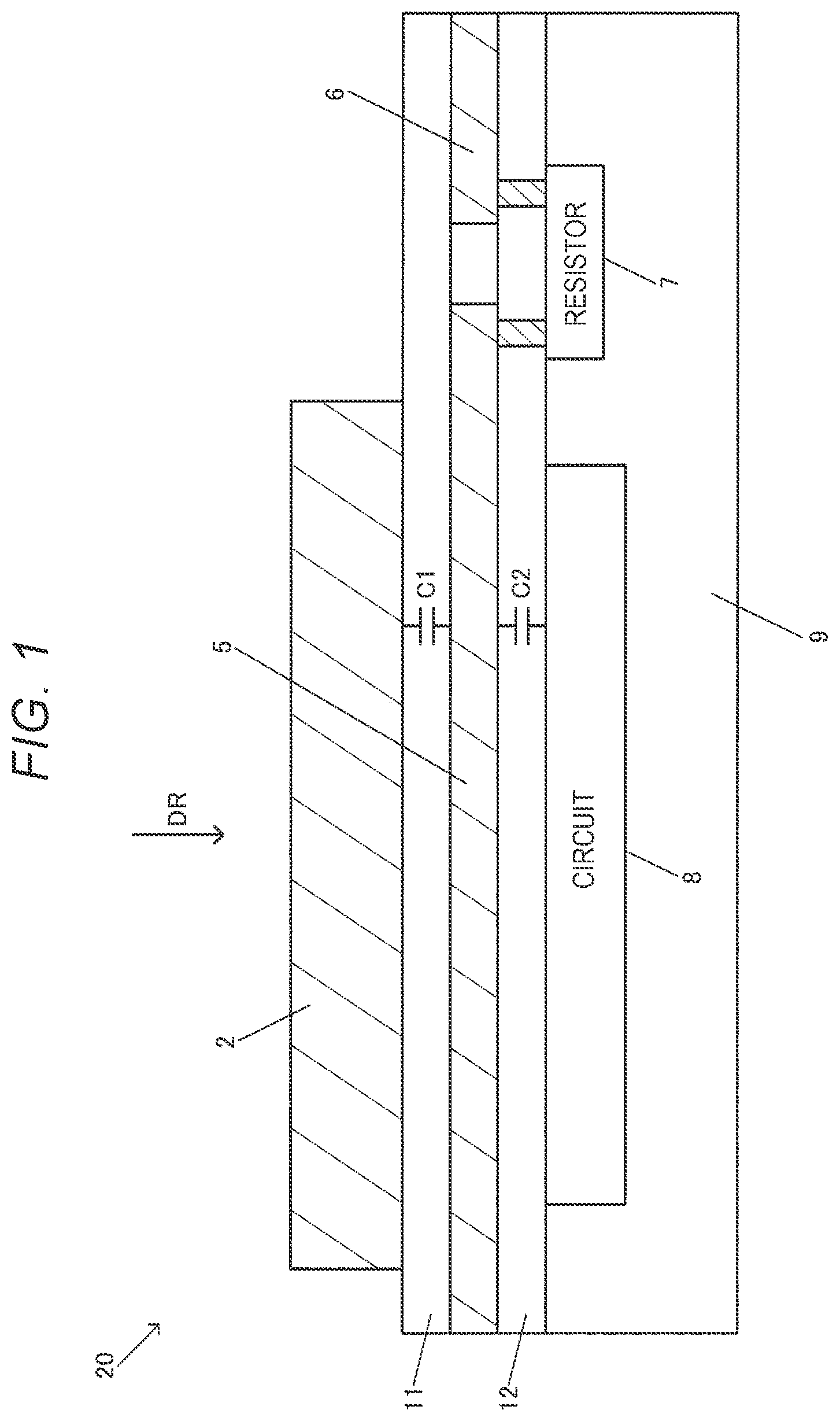 Patent US12401341 — Integrated circuit apparatus and oscillator including a protective wiring provided between a pad and a circuit — Figure 1