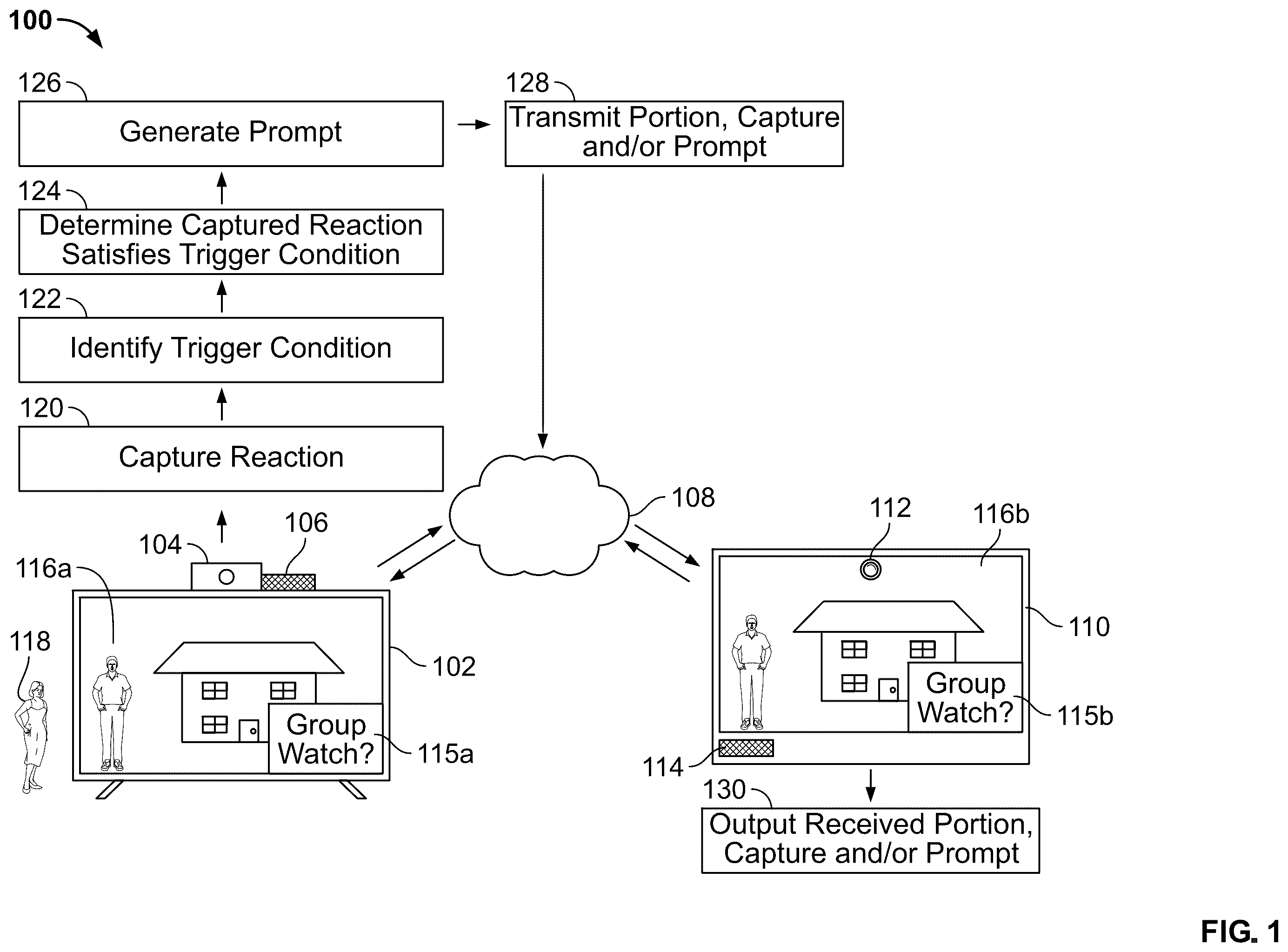 Patent US12401849 — Systems and methods for enhancing group media session interactions — Figure 1