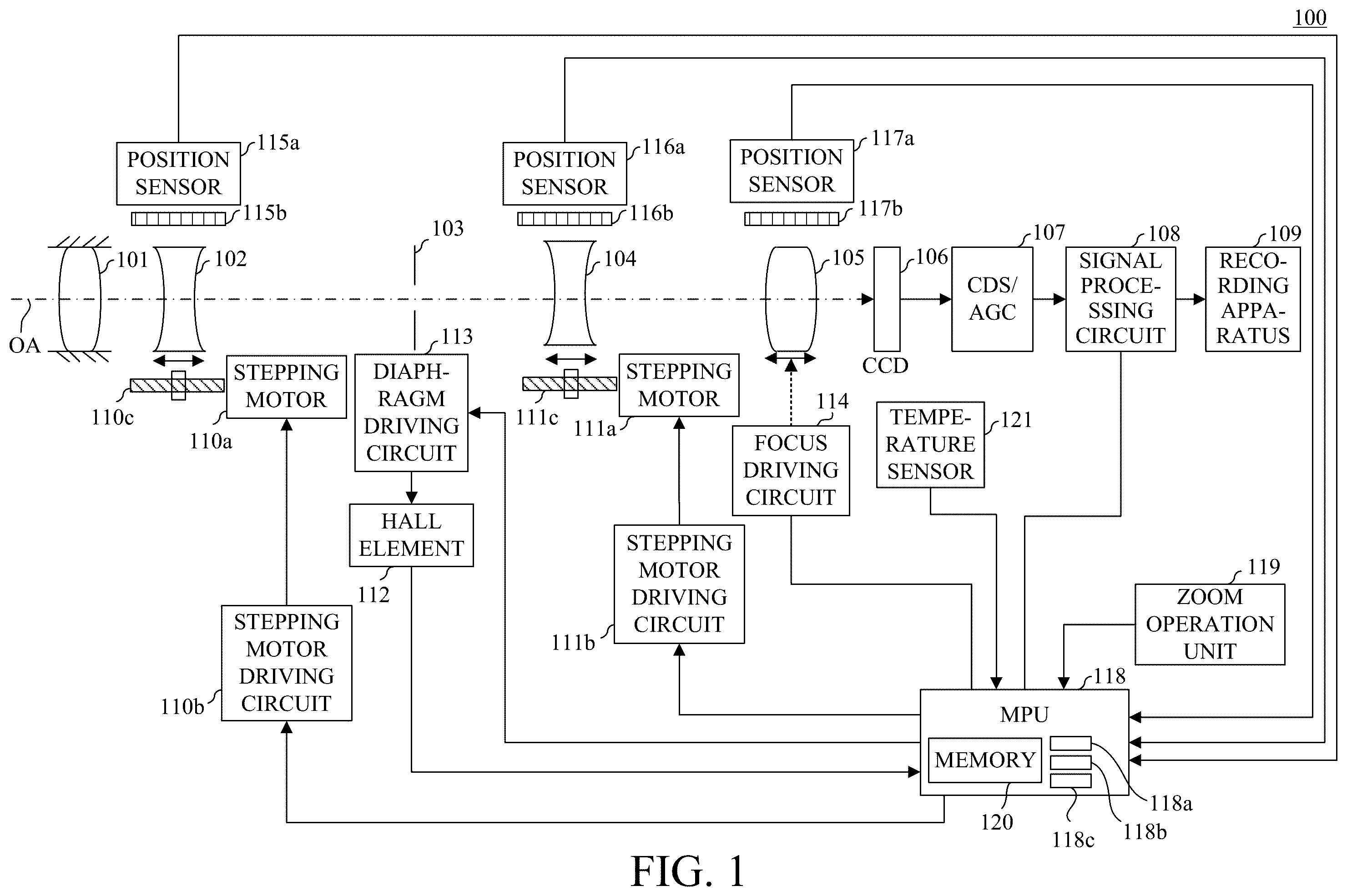 Patent US12401902 — Control apparatus, image pickup apparatus, control method, and storage medium — Figure 1