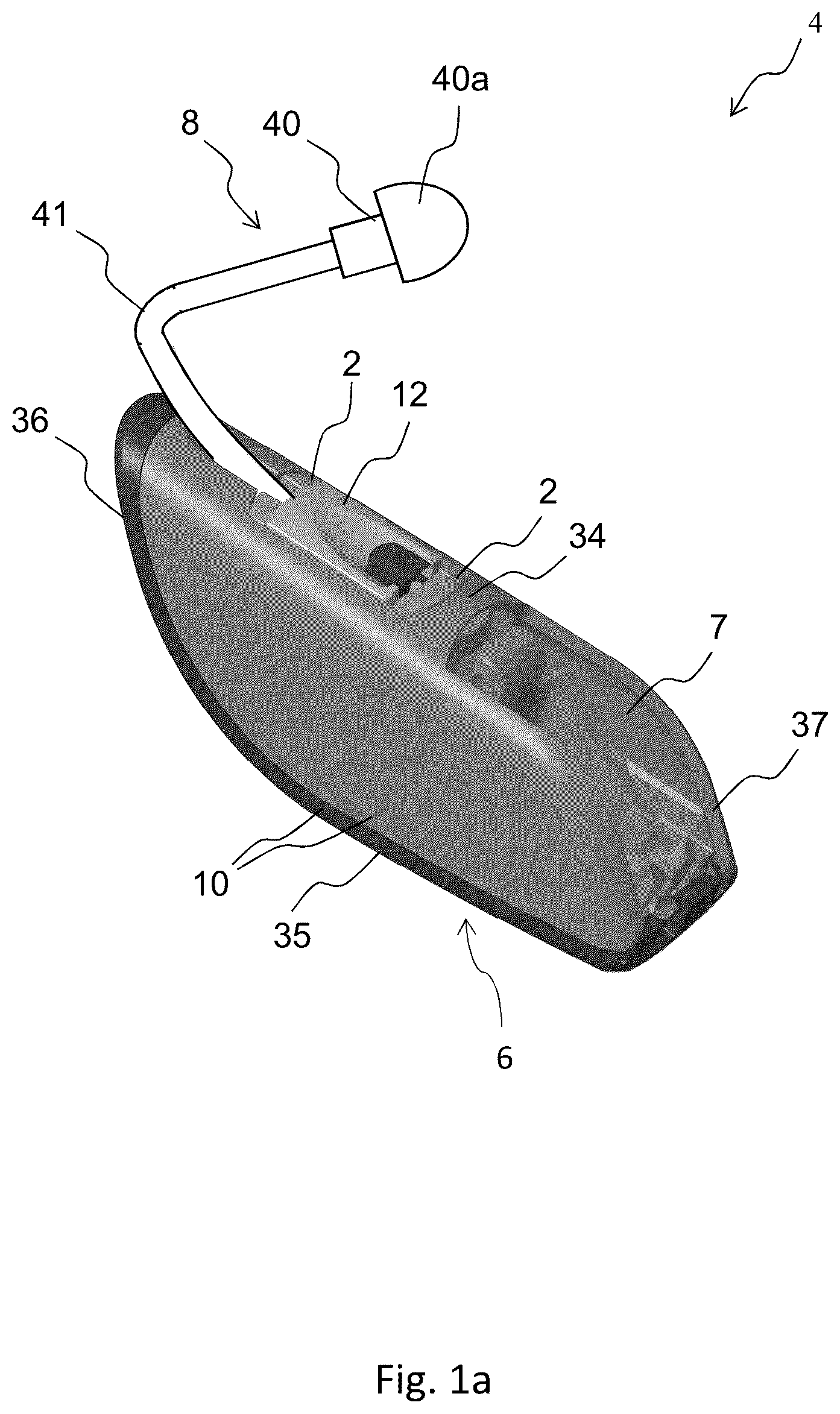 Patent US12401957 — Socket connector for a hearing device — Figure 1