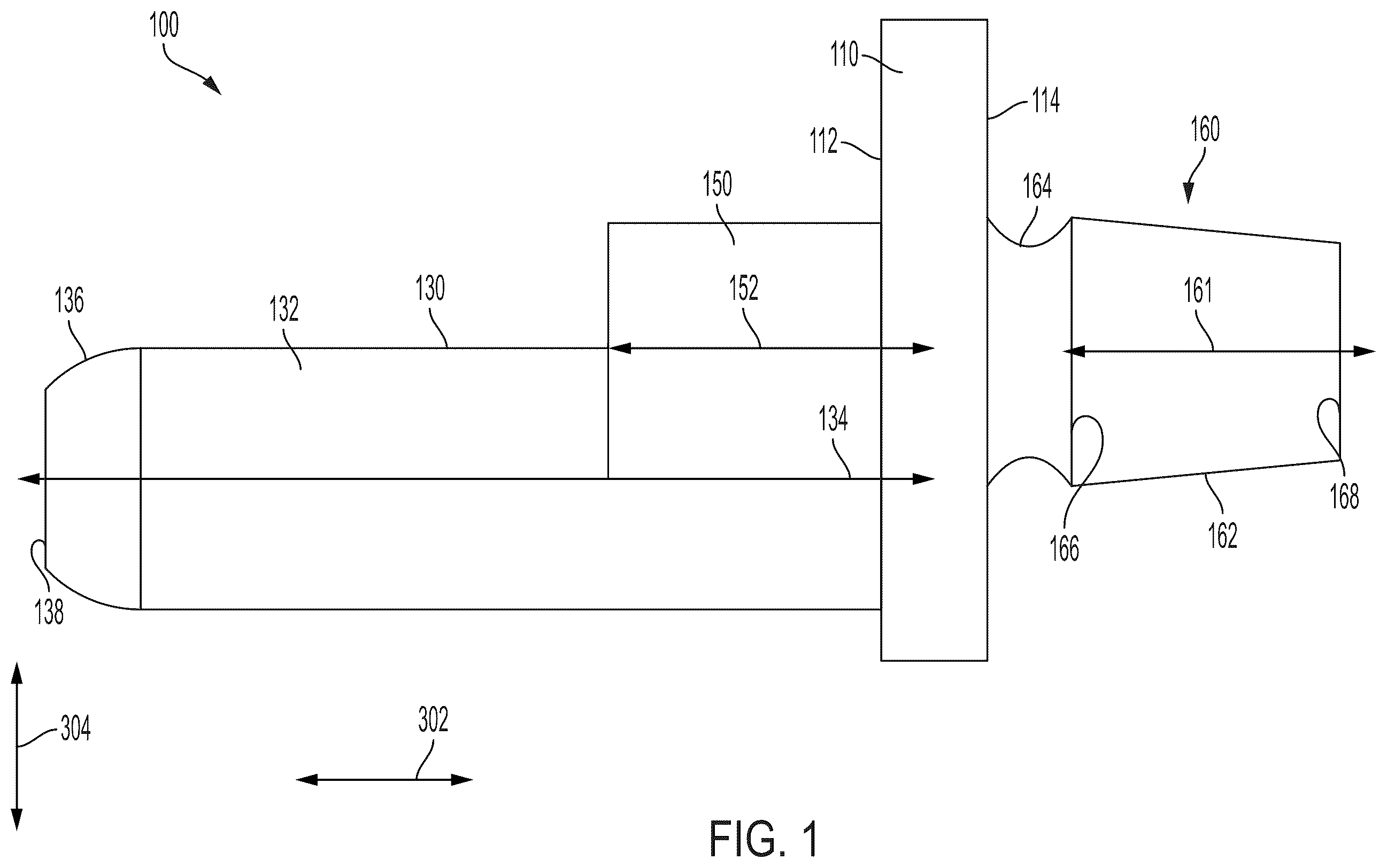 Patent US12403009 — Femoral head arthroplasty system — Figure 1