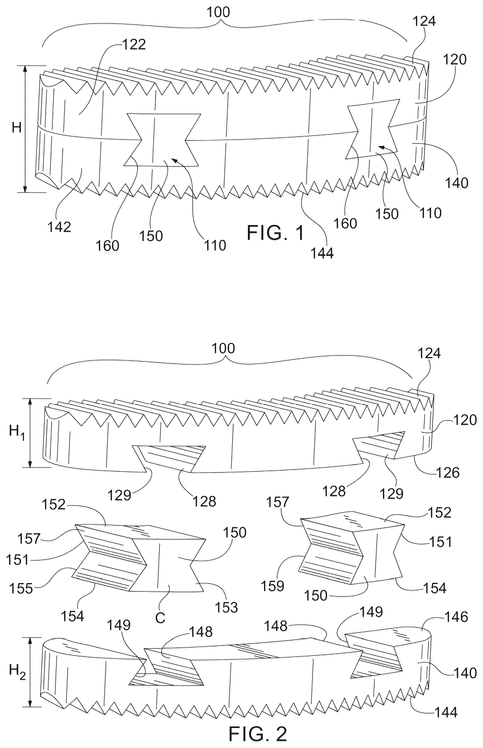 Patent US12403016 — Bone graft and method of making and using same — Figure 1