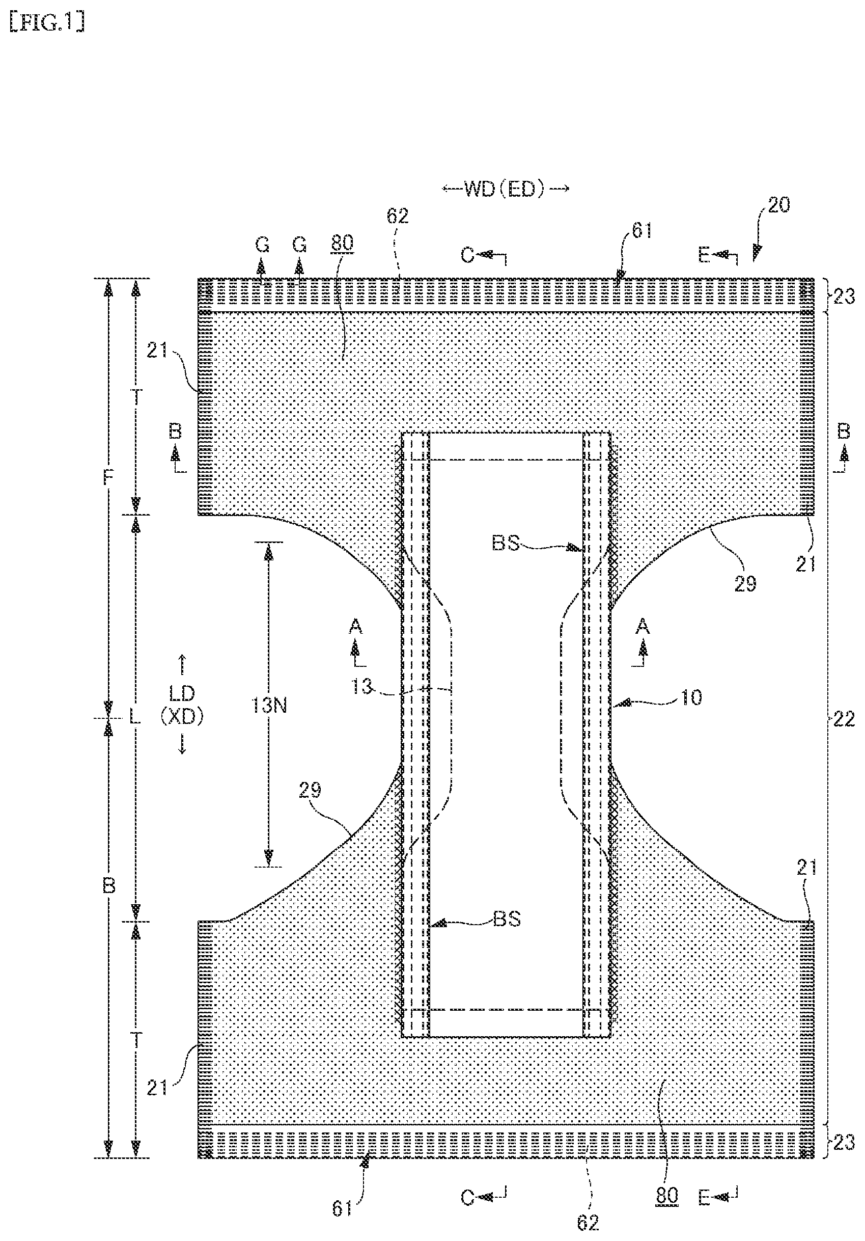 Patent US12403046 — Disposable wearing article — Figure 1