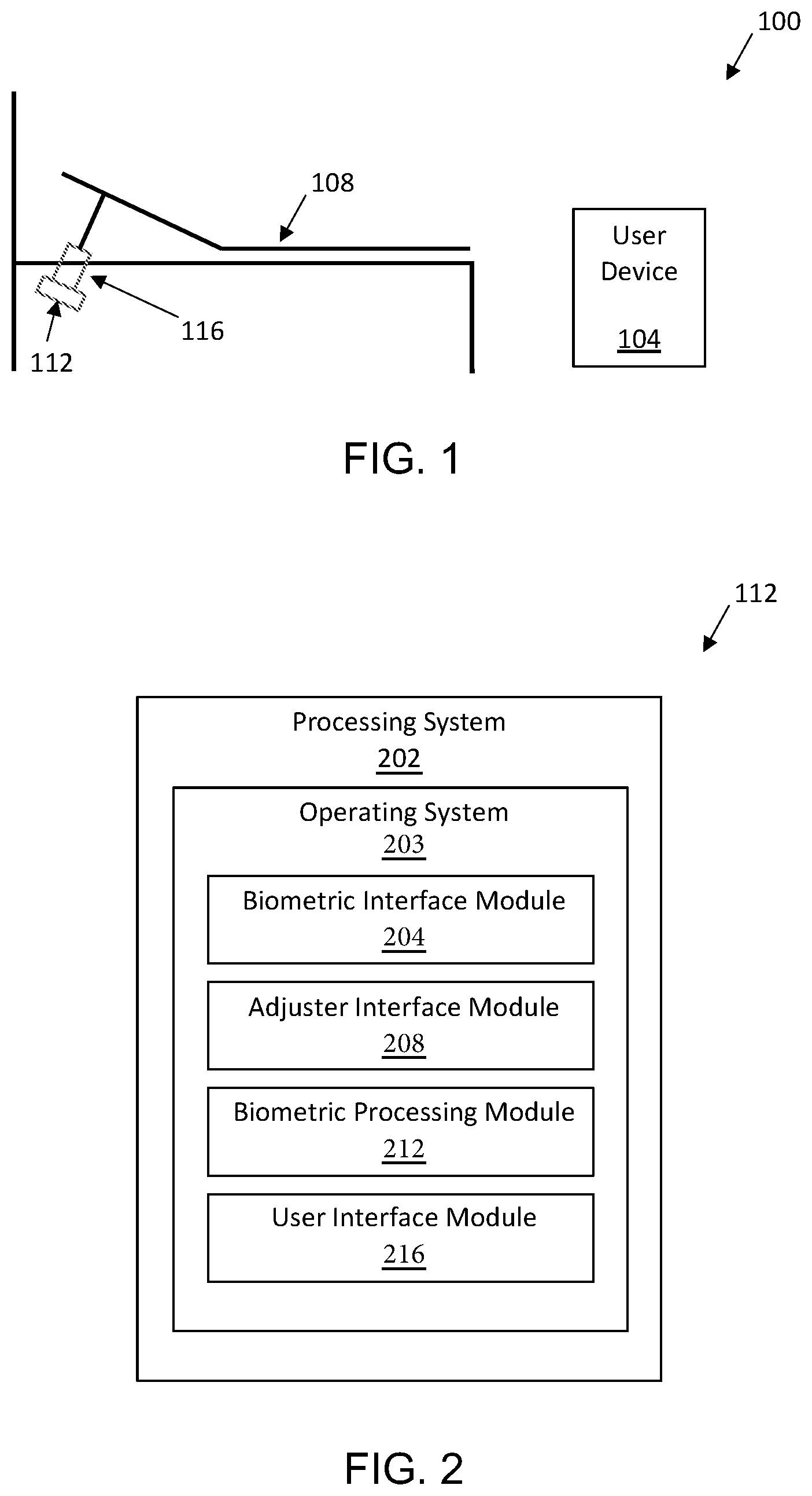Patent US12403054 — Methods, systems, and apparatus for an adjustable bed frame based on biometric information — Figure 1