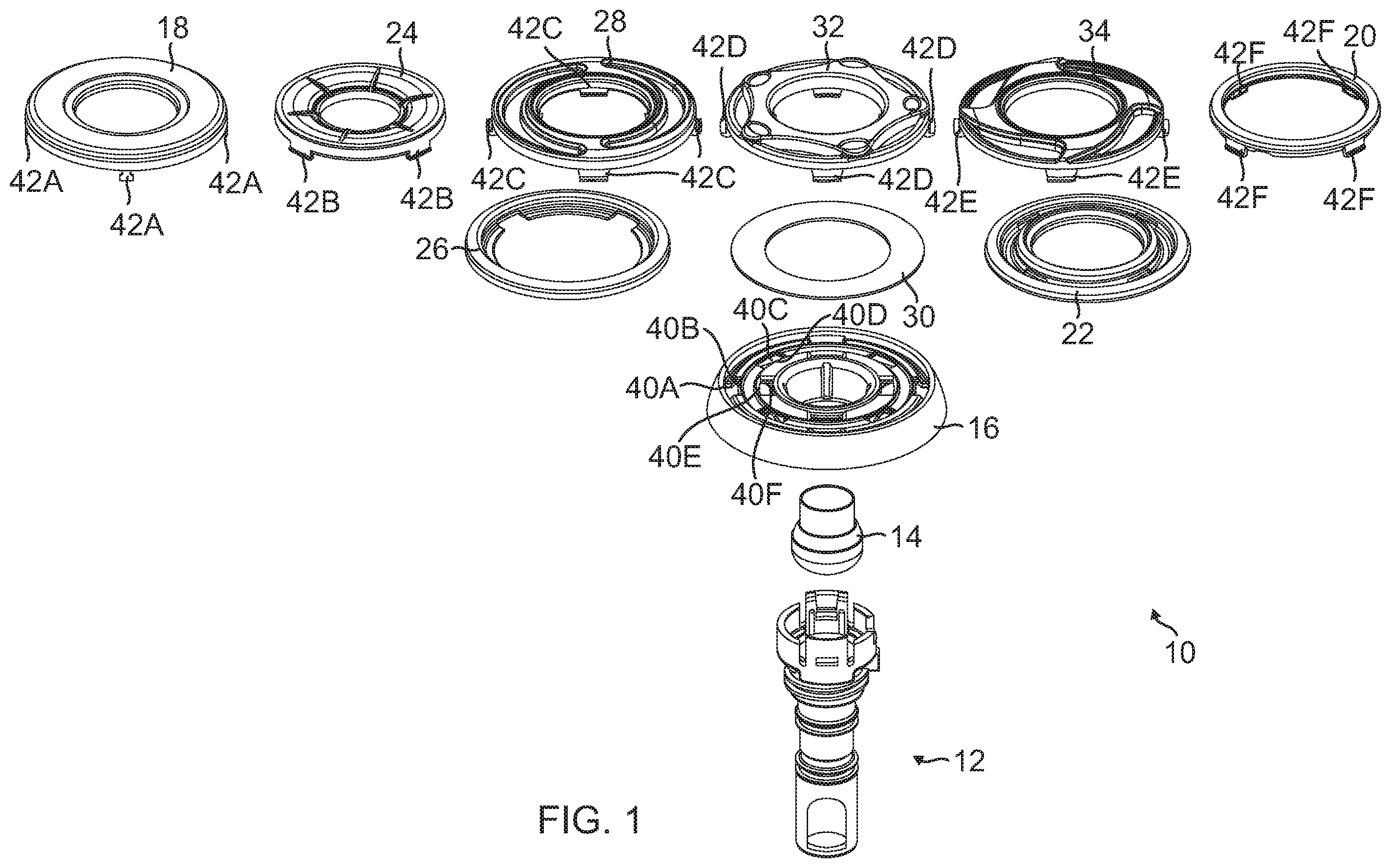 Patent US12403068 — Common escutcheon base — Figure 1