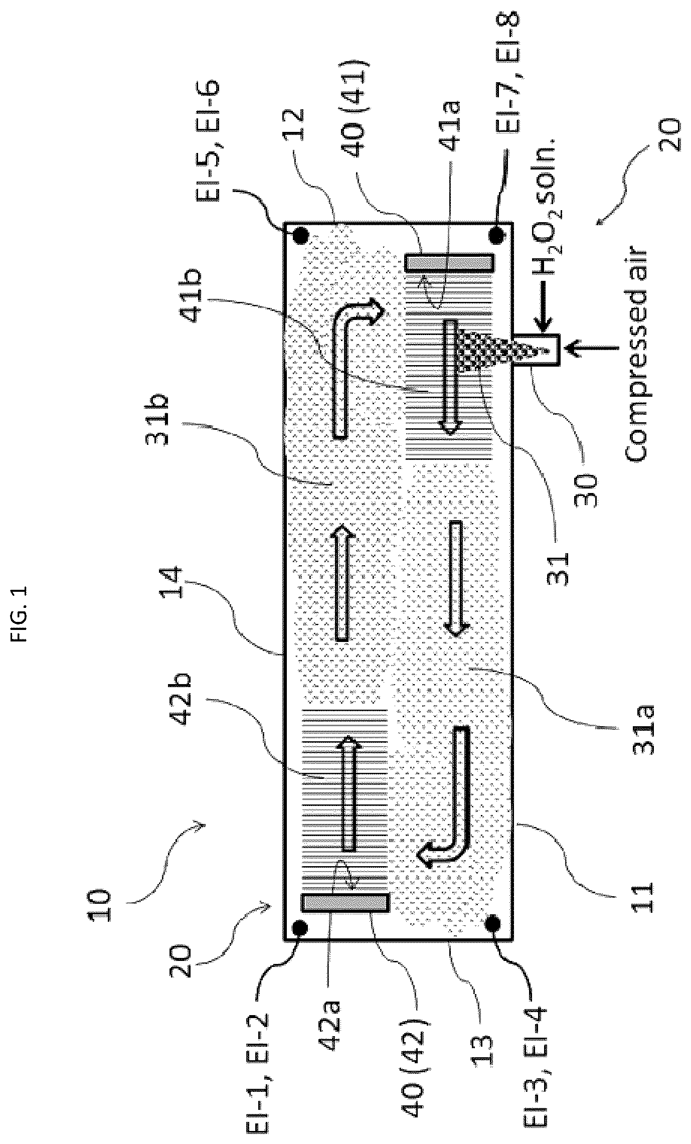 Patent US12403209 Figure 1 – Decontamination device