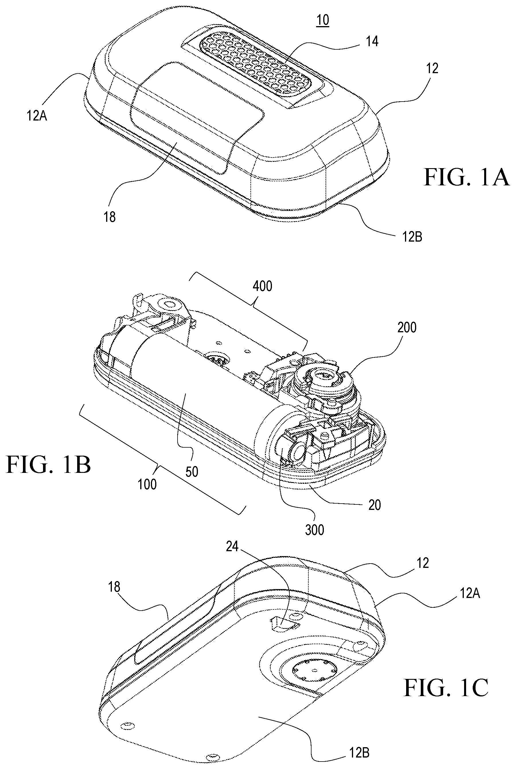 Patent US12403251 — Device and method for making aseptic connections — Figure 1