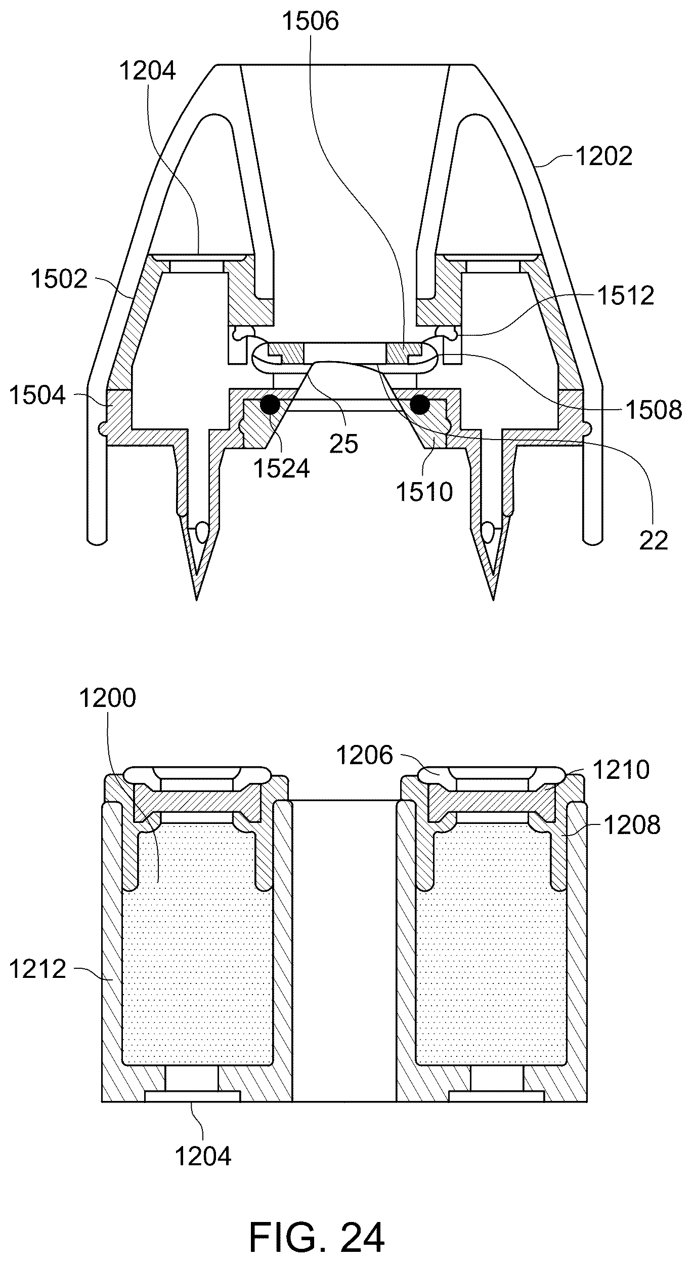 Patent US12403269 Figure 20 – Droplet delivery device with push ejection