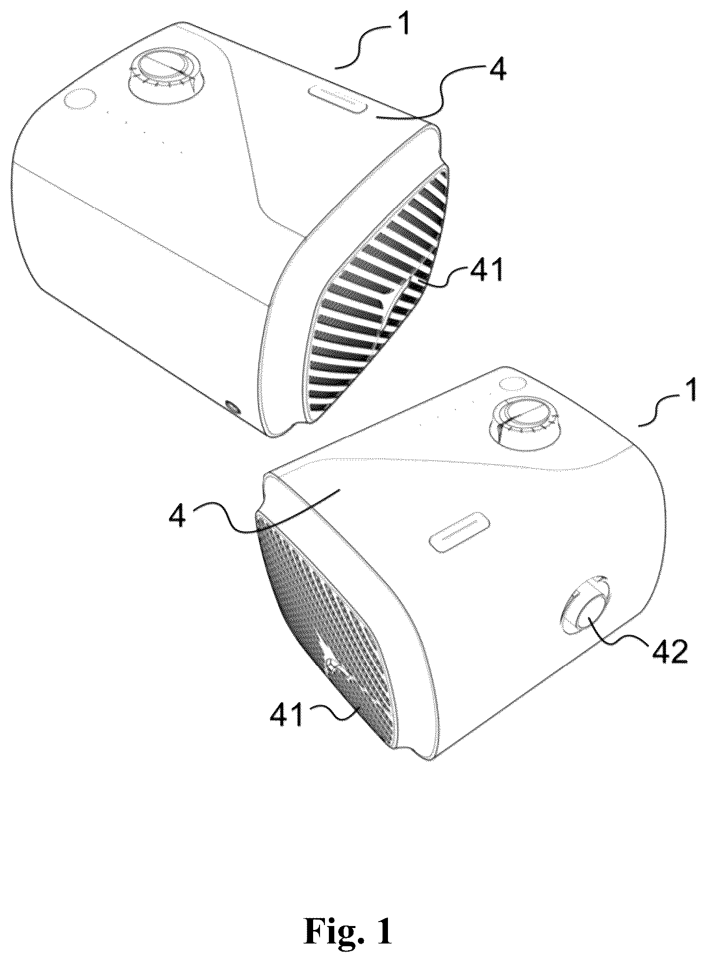 Patent US12403279 — Noise-reducing respiratory device — Figure 1