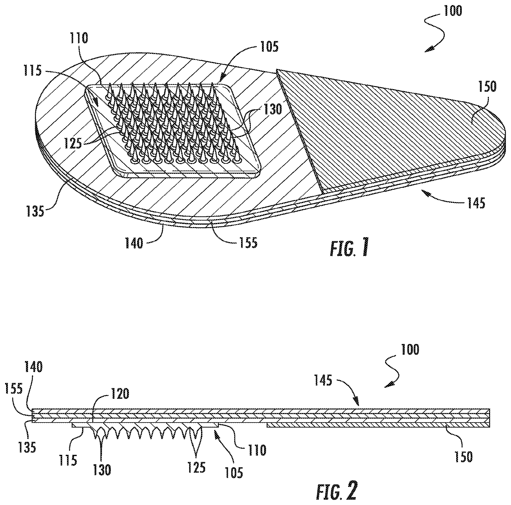 Patent US12403292 Figure 1 – Microneedles and methods of manufacture thereof
