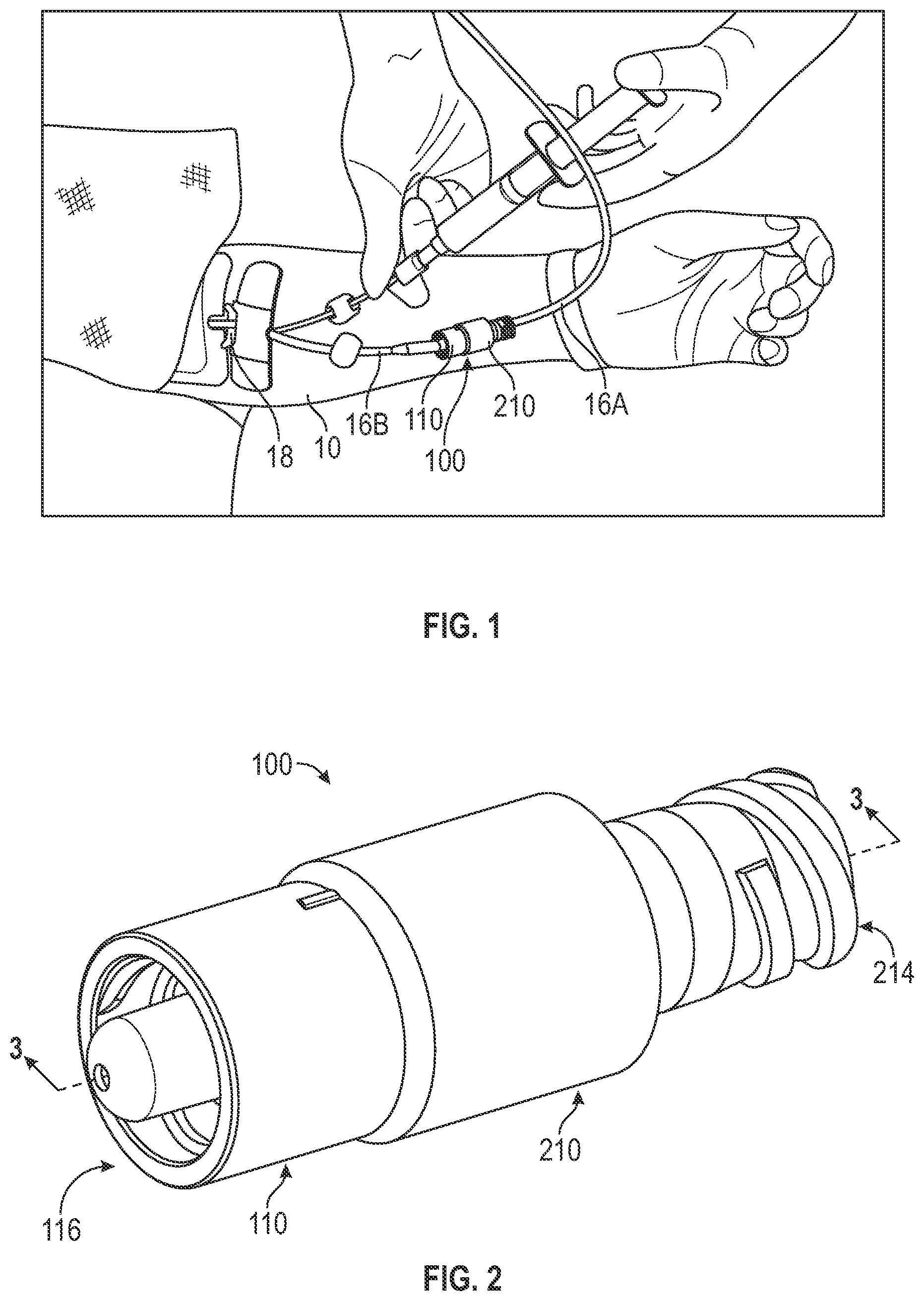 Patent US12403295 — Fluid connector system — Figure 1