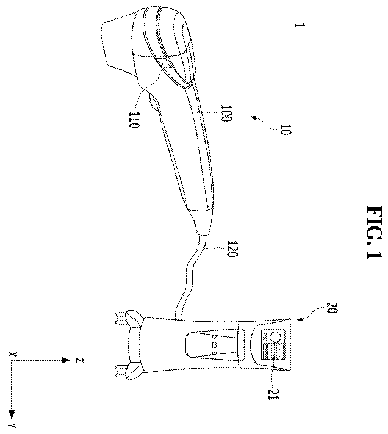Patent US12403304 — High frequency and ultrasonic fusion treatment device — Figure 1