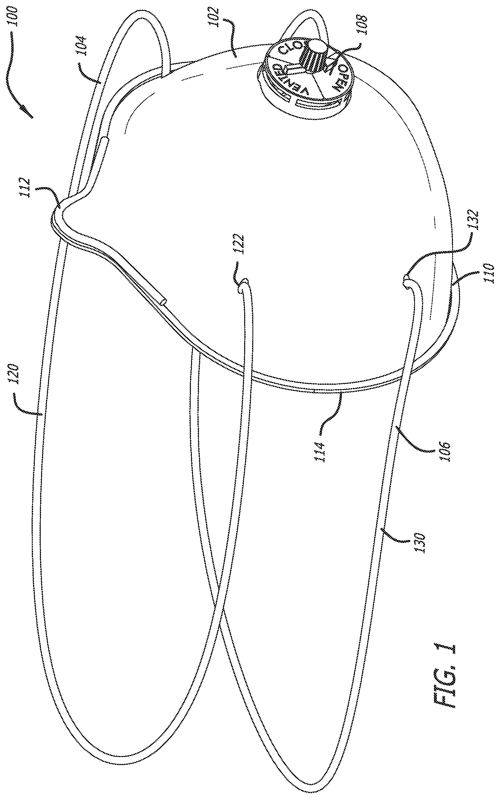 Patent US12403338 Figure 1 – Filtering facepiece respirator with an adjustable inhalation-exhalation valve