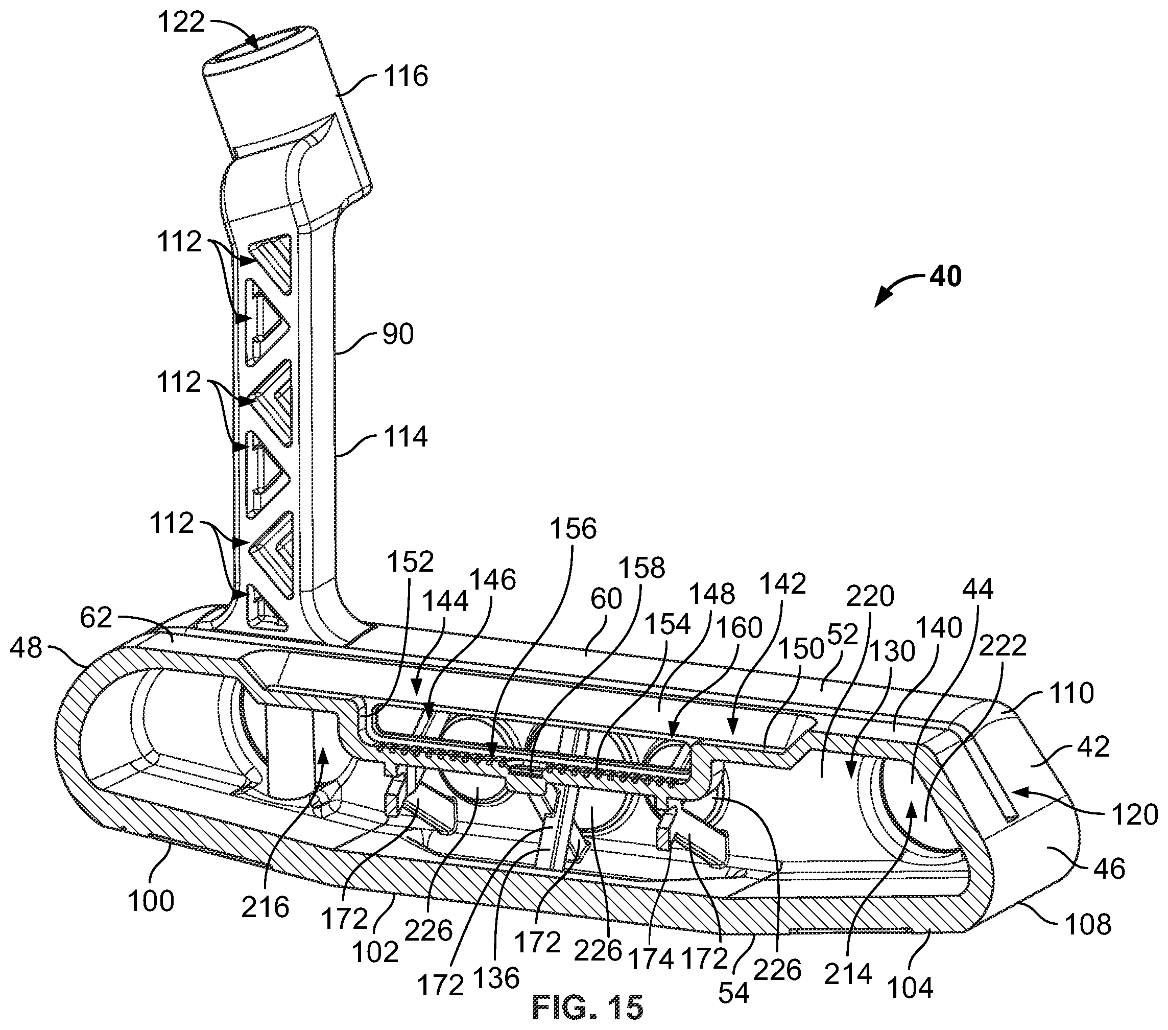 Patent US12403362 Figure 11 – Systems and methods for additive manufacturing of a golf club