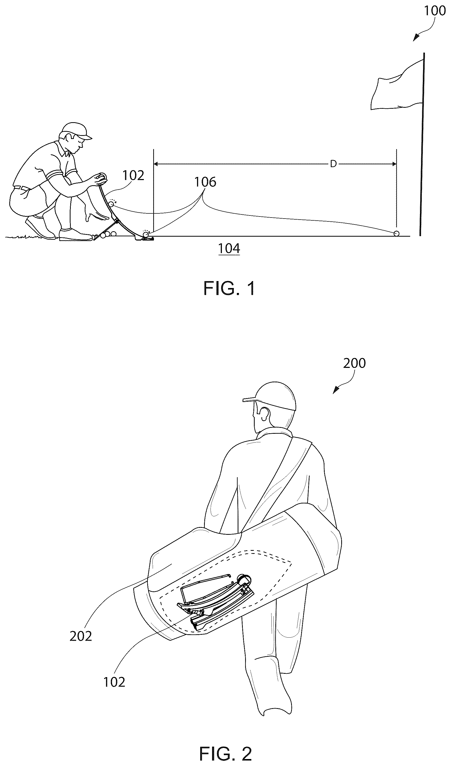 Patent US12403363 — Golf green characteristic indicator — Figure 1