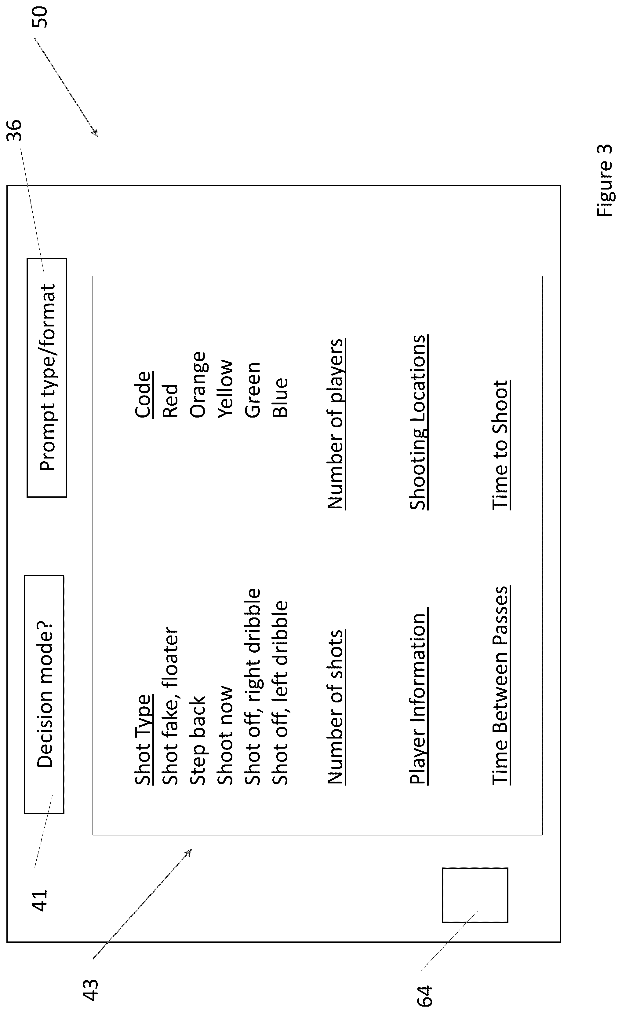 Patent US12403368 Figure 3 – Basketball training device with mental training feature(s), related systems and methods