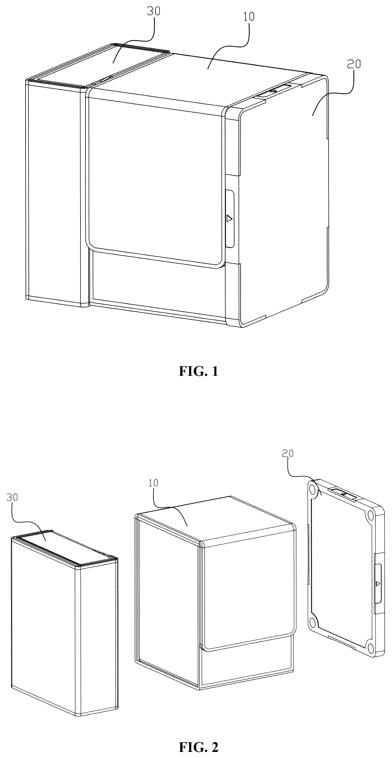 Patent US12403386 Figure 1 – Magnetic type card box assembly