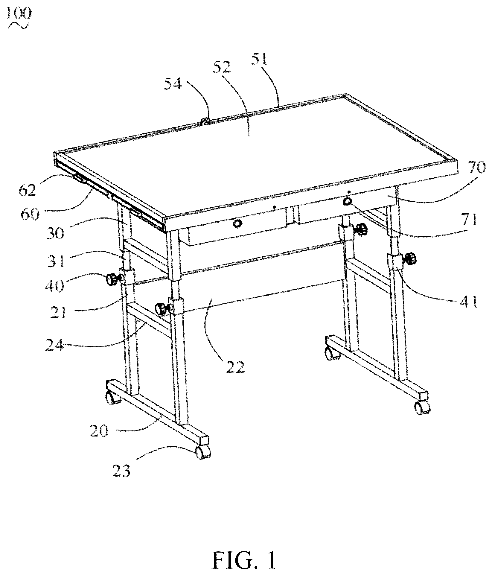 Patent US12403390 — Jigsaw puzzle table — Figure 1