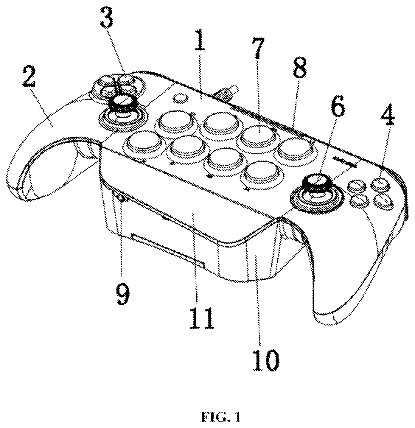 Patent US12403391 — Gamepad — Figure 1