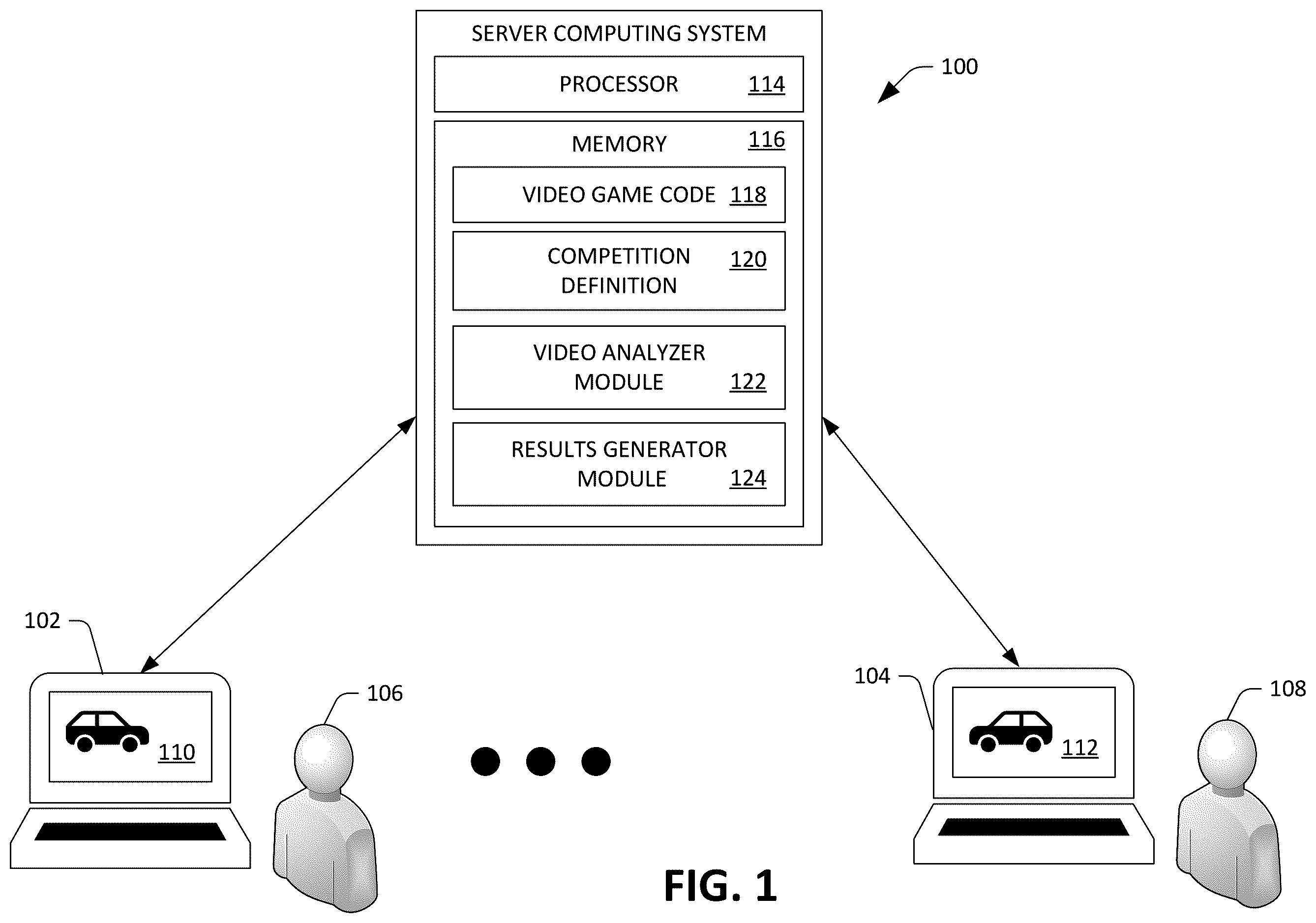 Patent US12403393 — Detecting events in a livestream video of a video game in an esports competition — Figure 1