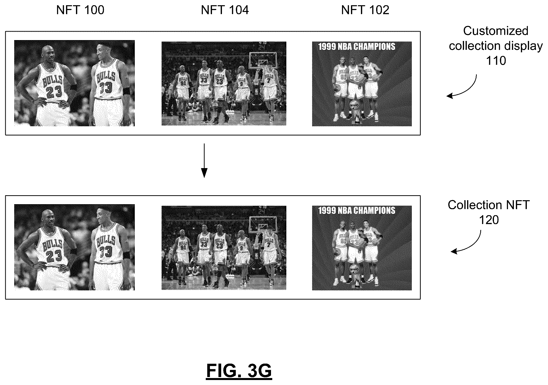 Patent US12403401 Figure 10 – Game platform for updating game NFTs based on authenticated game play