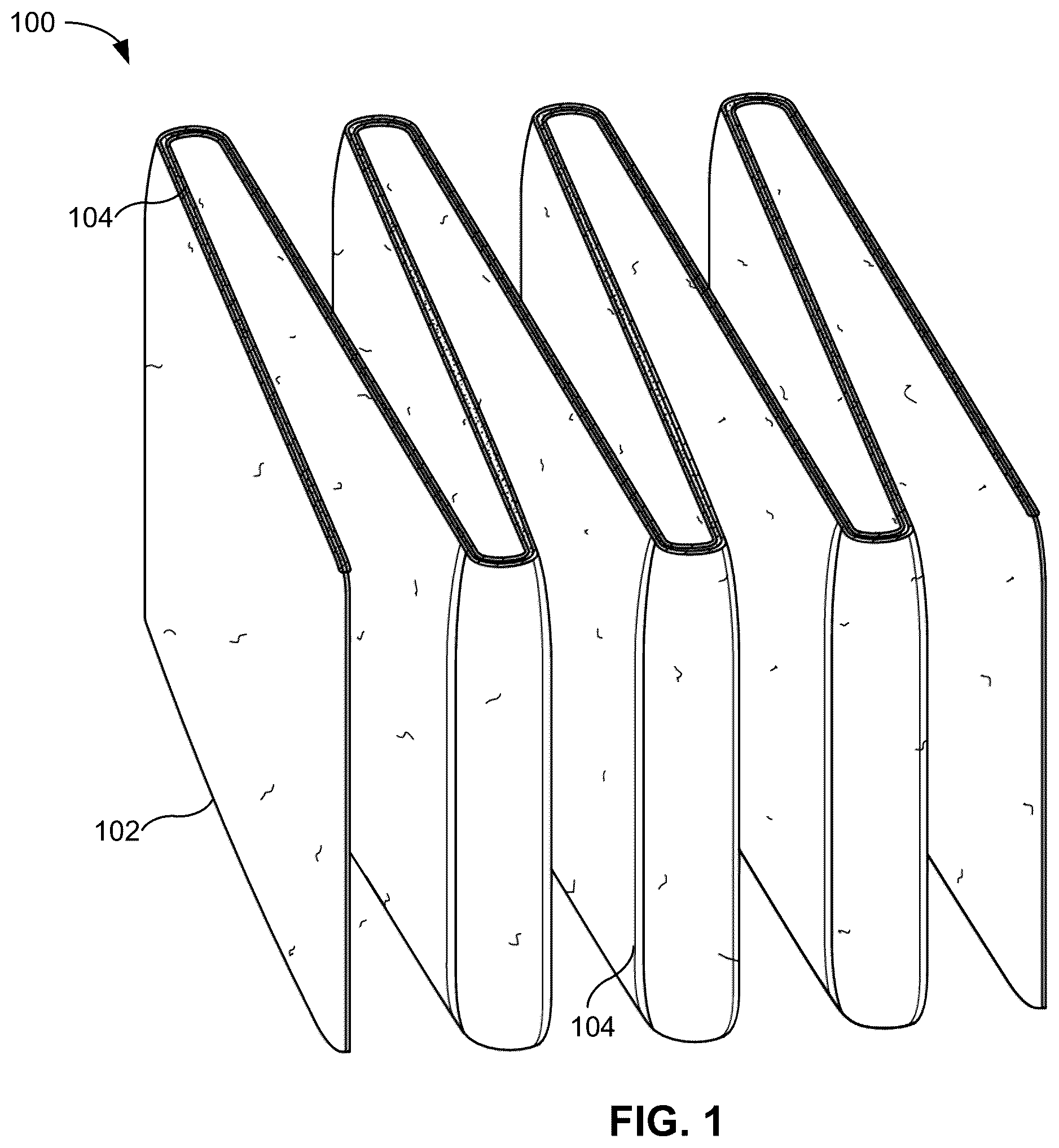 Patent US12403420 — Filter and filter assembly for paint overspray capture — Figure 1