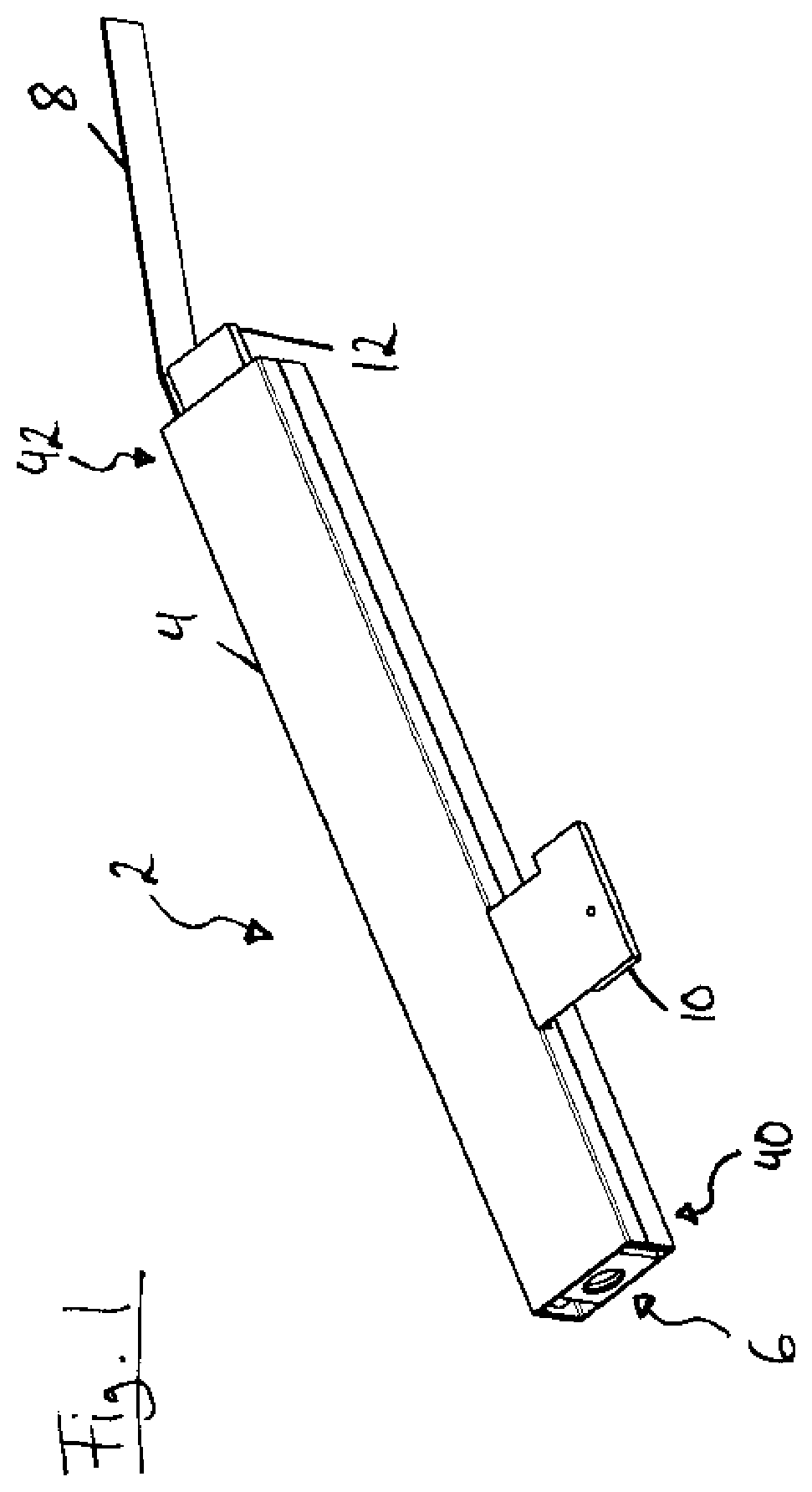 Patent US12403464 Figure 1 – Integrated motor cassette for connection to and for use in a pipetting system, pipetting system, and method for exchanging an integrated motor cassette of a pipetting system