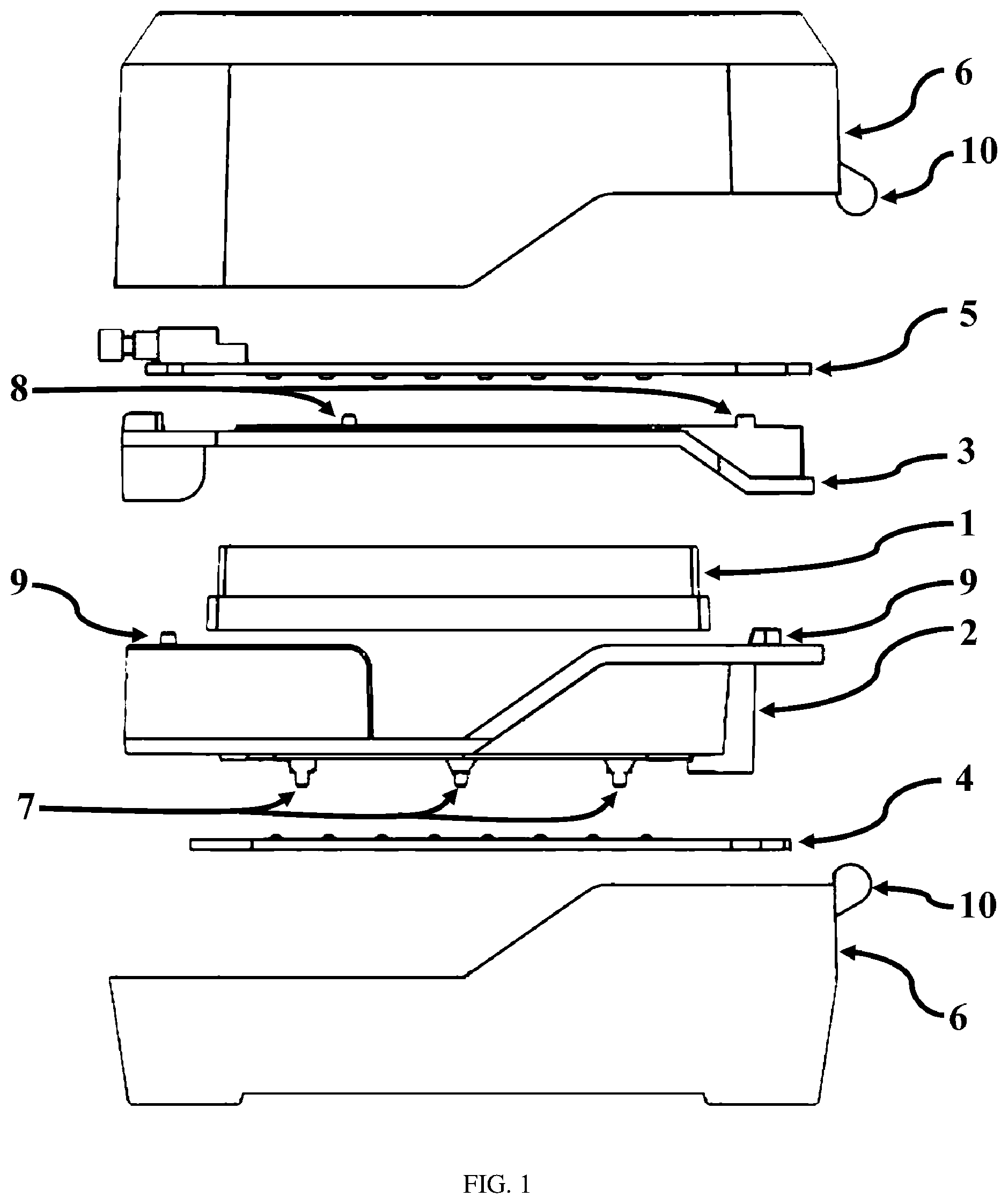 Patent US12403475 — Solid-state, multi-well plate reader — Figure 1