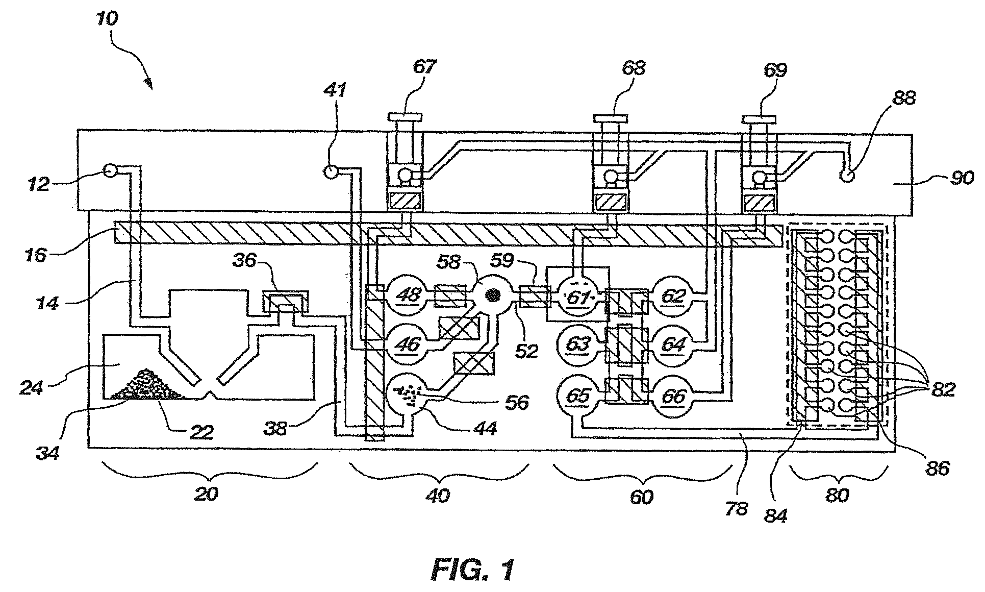 Patent US12403479 — Self-contained biological analysis — Figure 1