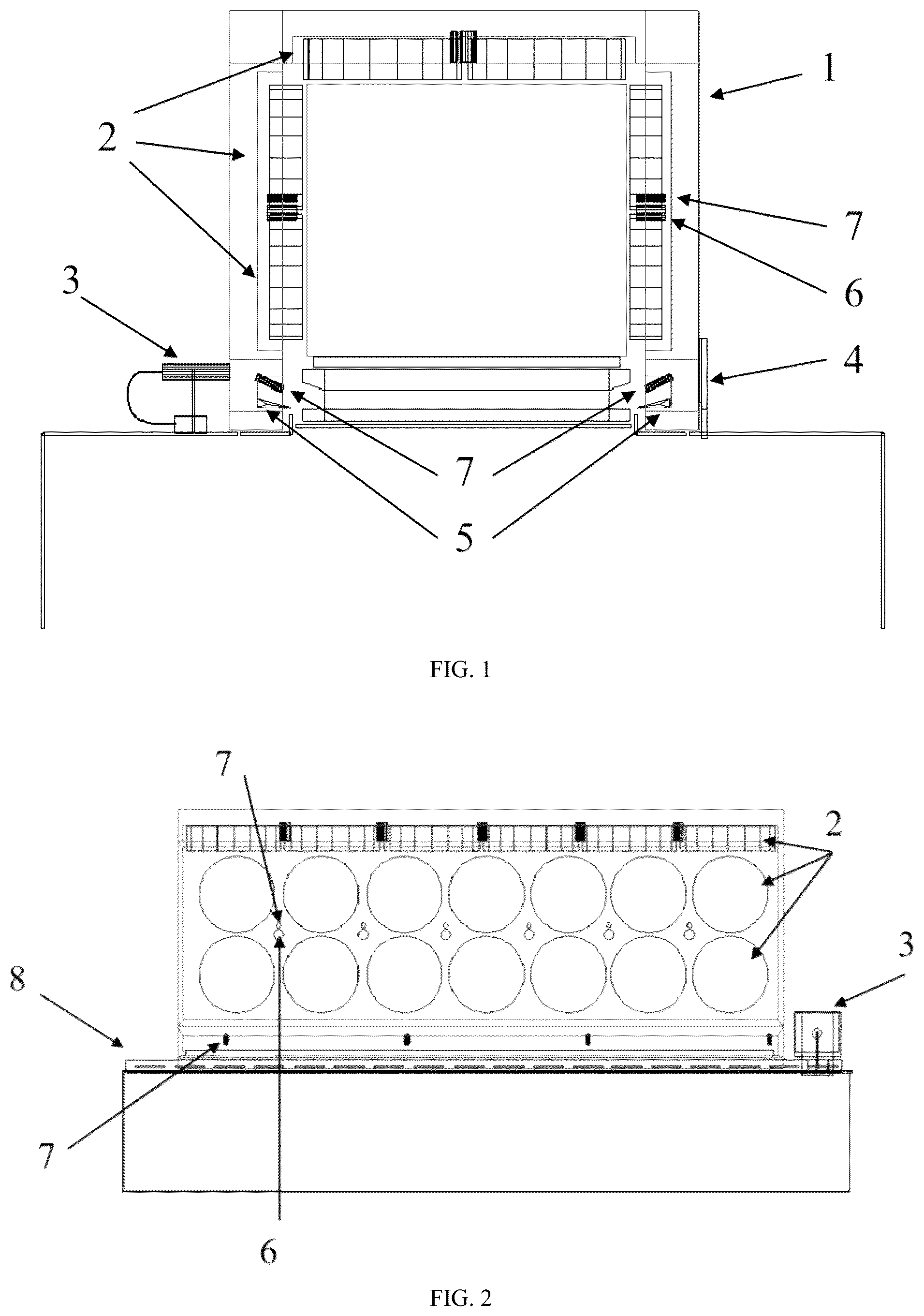 Patent US12403511 Figure 1 – Devices for automatic cleaning of a monocrystalline silicon bar